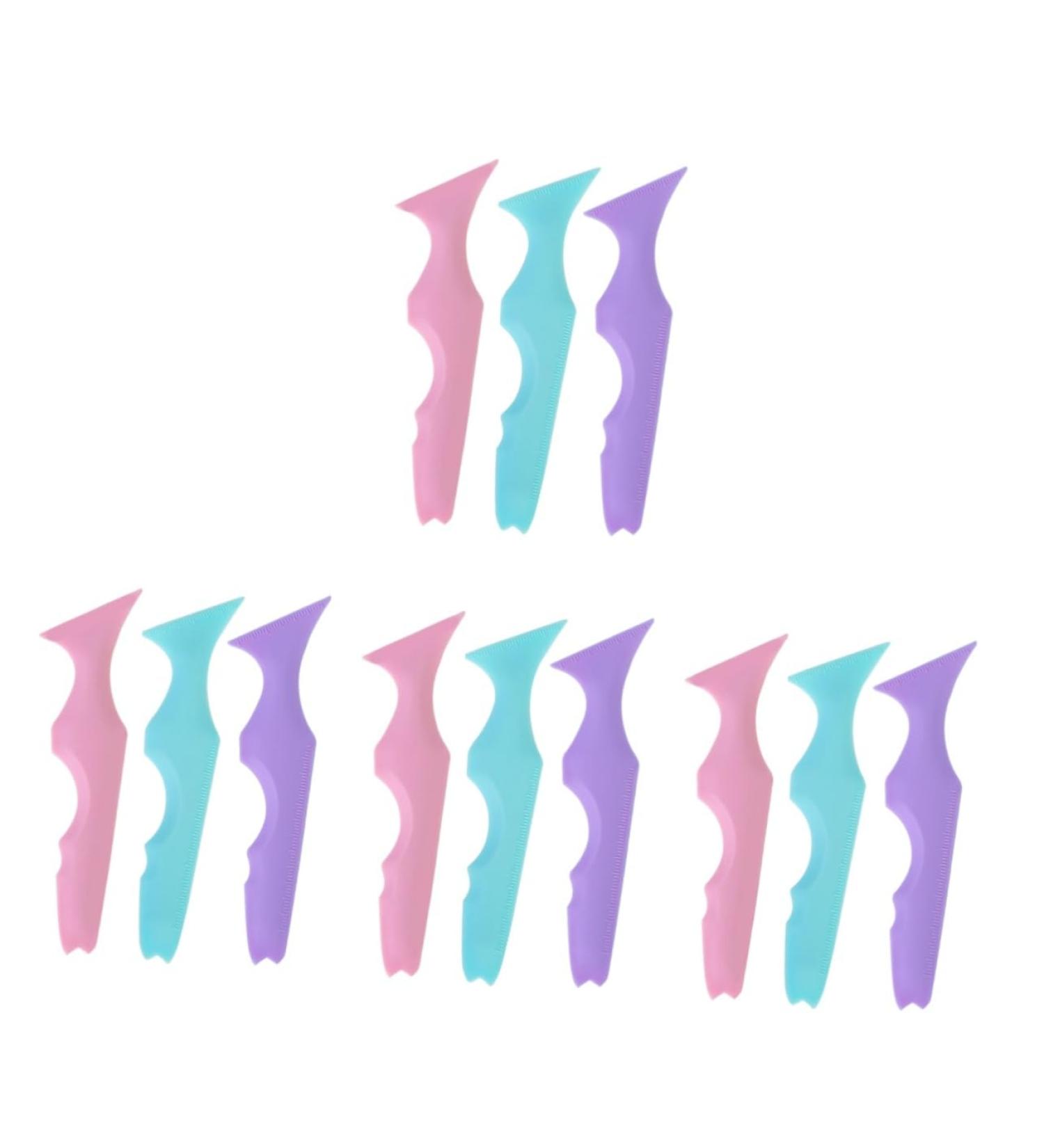 Baluue 12 Pcs Silicone Beauty Ruler Girl Makeup Tools Eyeliner Wearing Aid Mascara Drawing Aid Lash Mascara - Buy Online on GoSupps.com