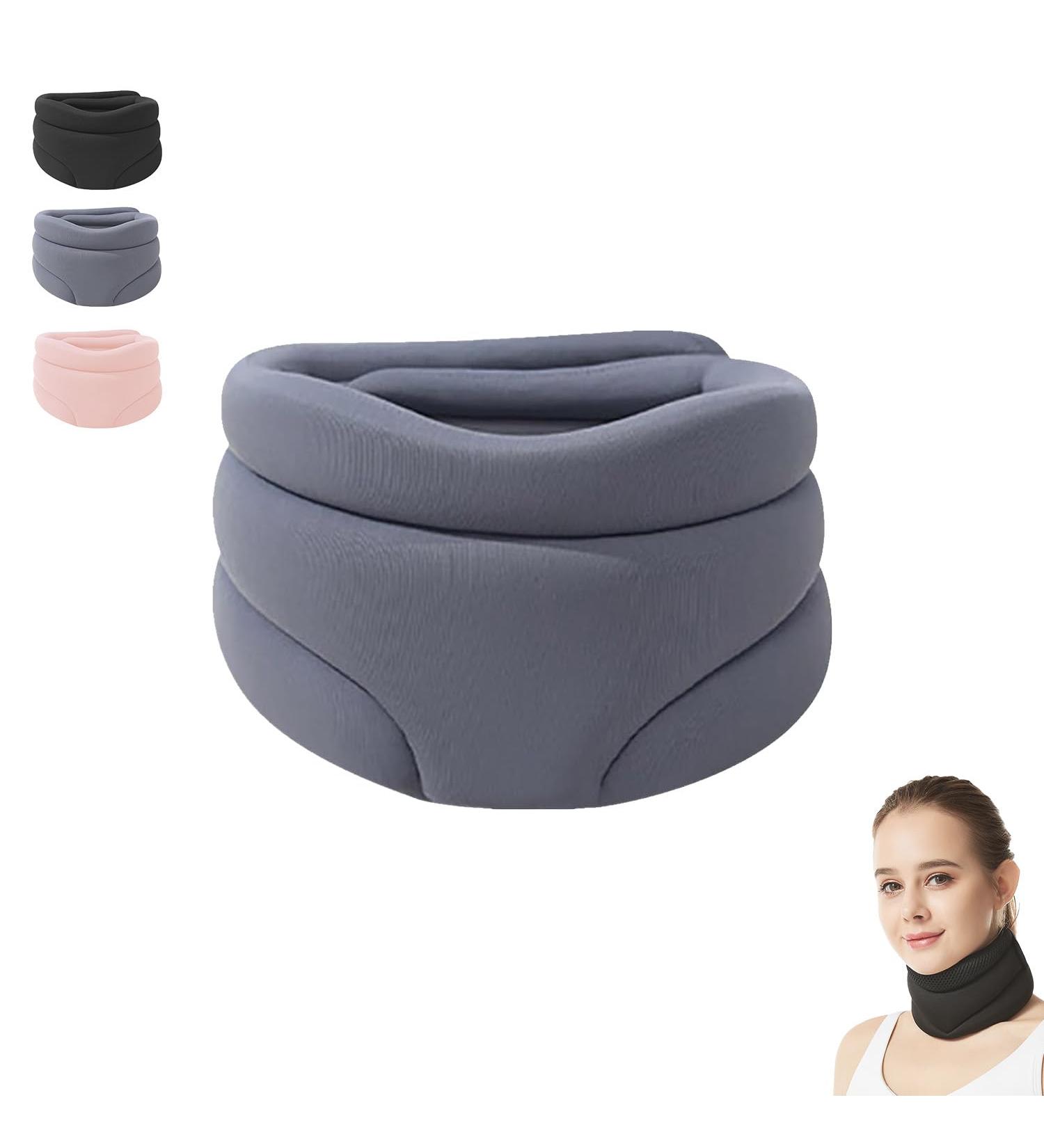 Buy Cervicorrect Neck Brace - Soft Foam Cervical Support for Neck Pain & Snoring Relief | Comfortable Neck Brace for Sleeping - Unisex Gray - Buy Online on GoSupps.com