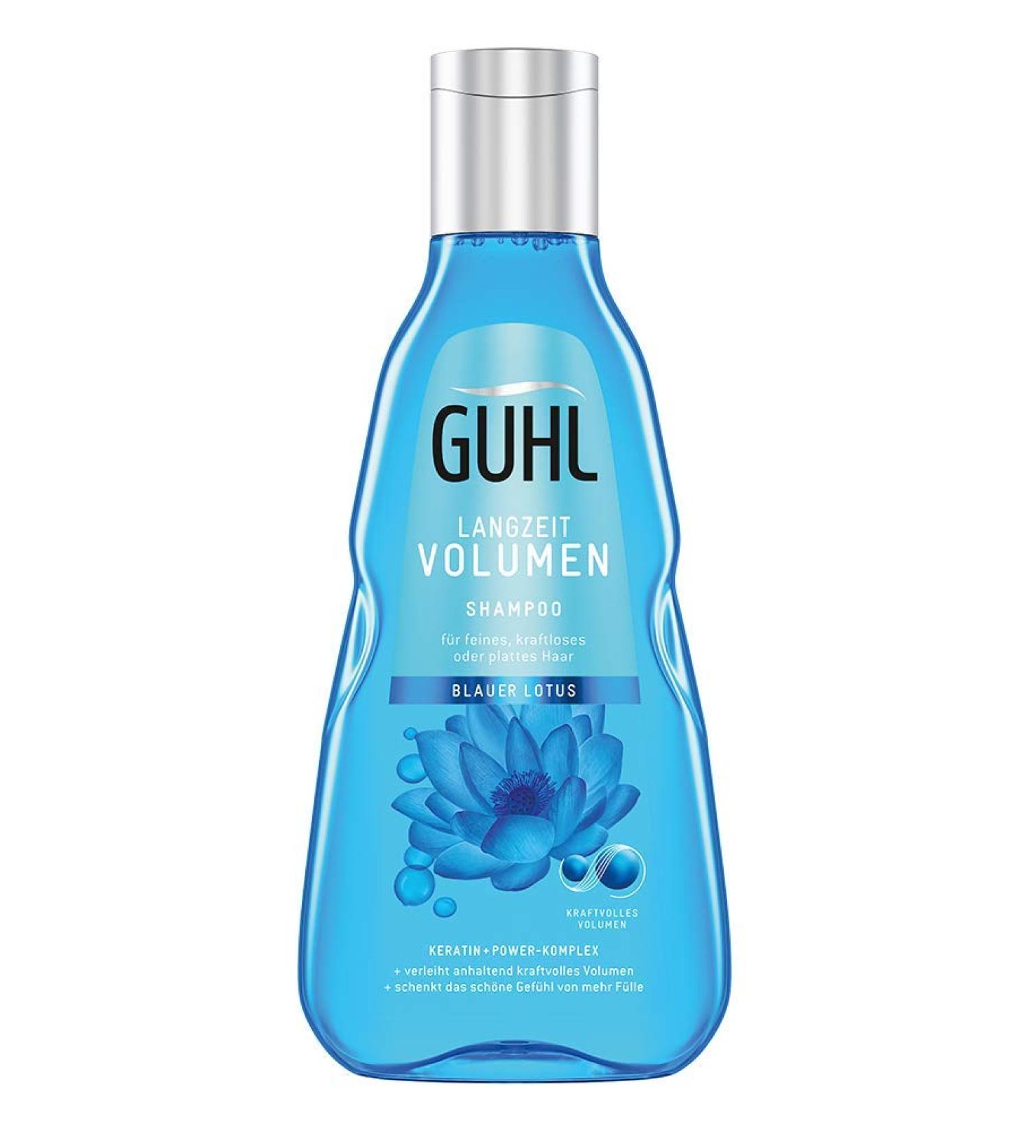 Guhl Long-lasting volume shampoo - 250 ml - Blue Lotus - Gives powerful volume - Fine lifeless hair - Buy Online on GoSupps.com