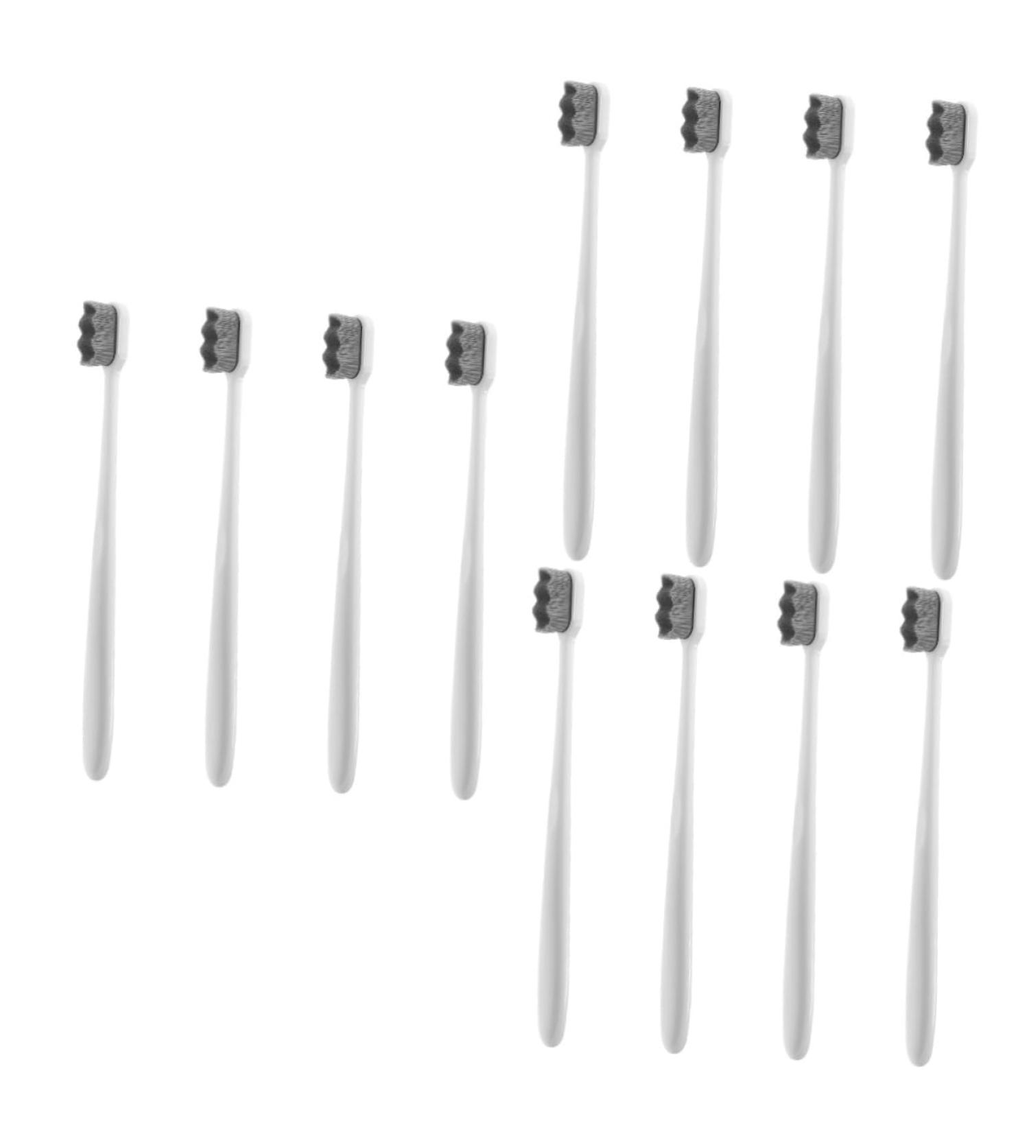 Healvian 12 Pcs Soft Toothbrush Set - Aesthetic Travel Toothbrushes for Adults & Children | Ideal for Pregnant Women | Soft Fur & Durable Design - Buy Online on GoSupps.com