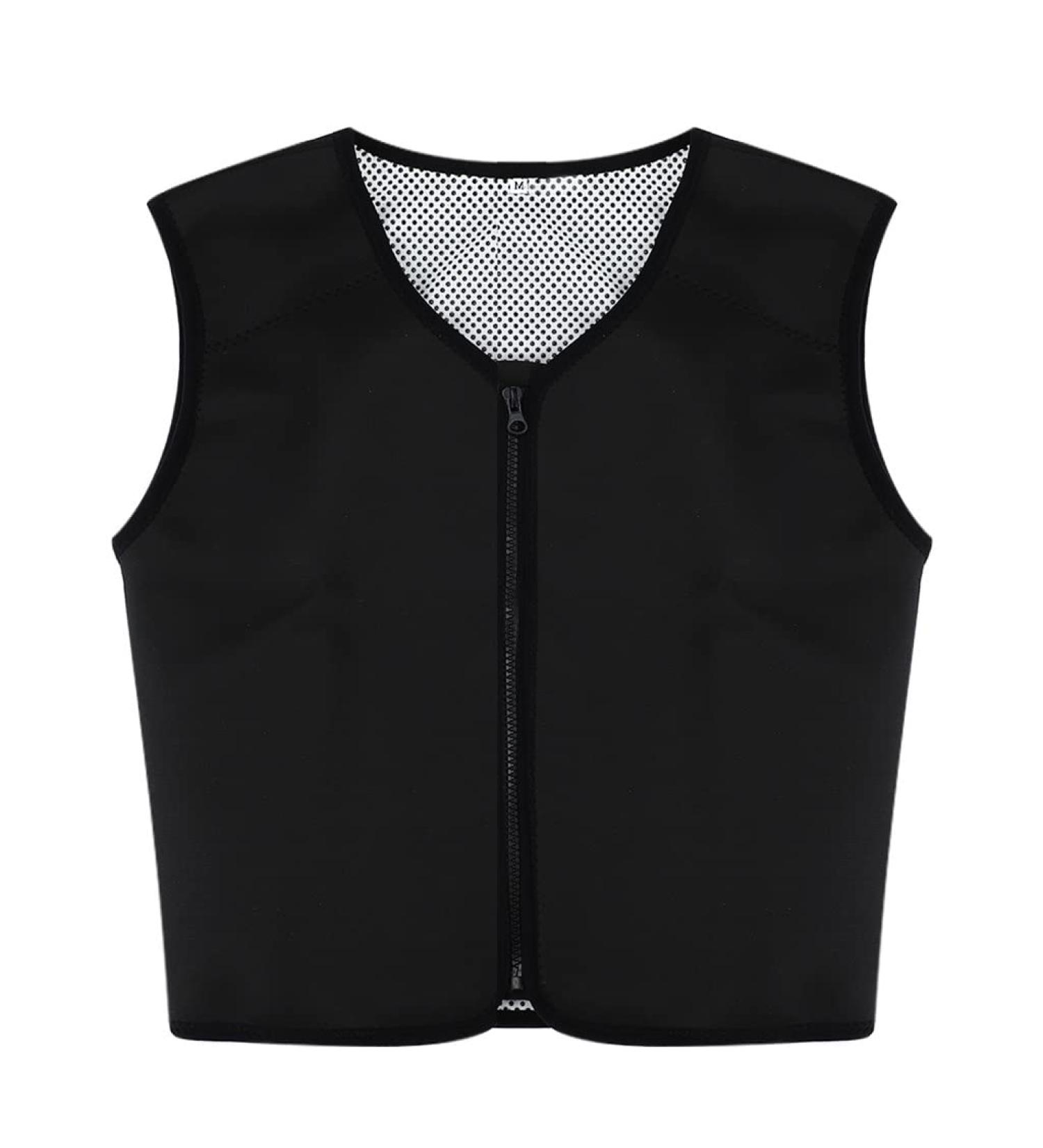 Shoulder Zippers Vest Self Heating Magnetic Therapy Waist Brace Posture Corrector Back Lumbar Pain Black X-Large - Buy Online on GoSupps.com