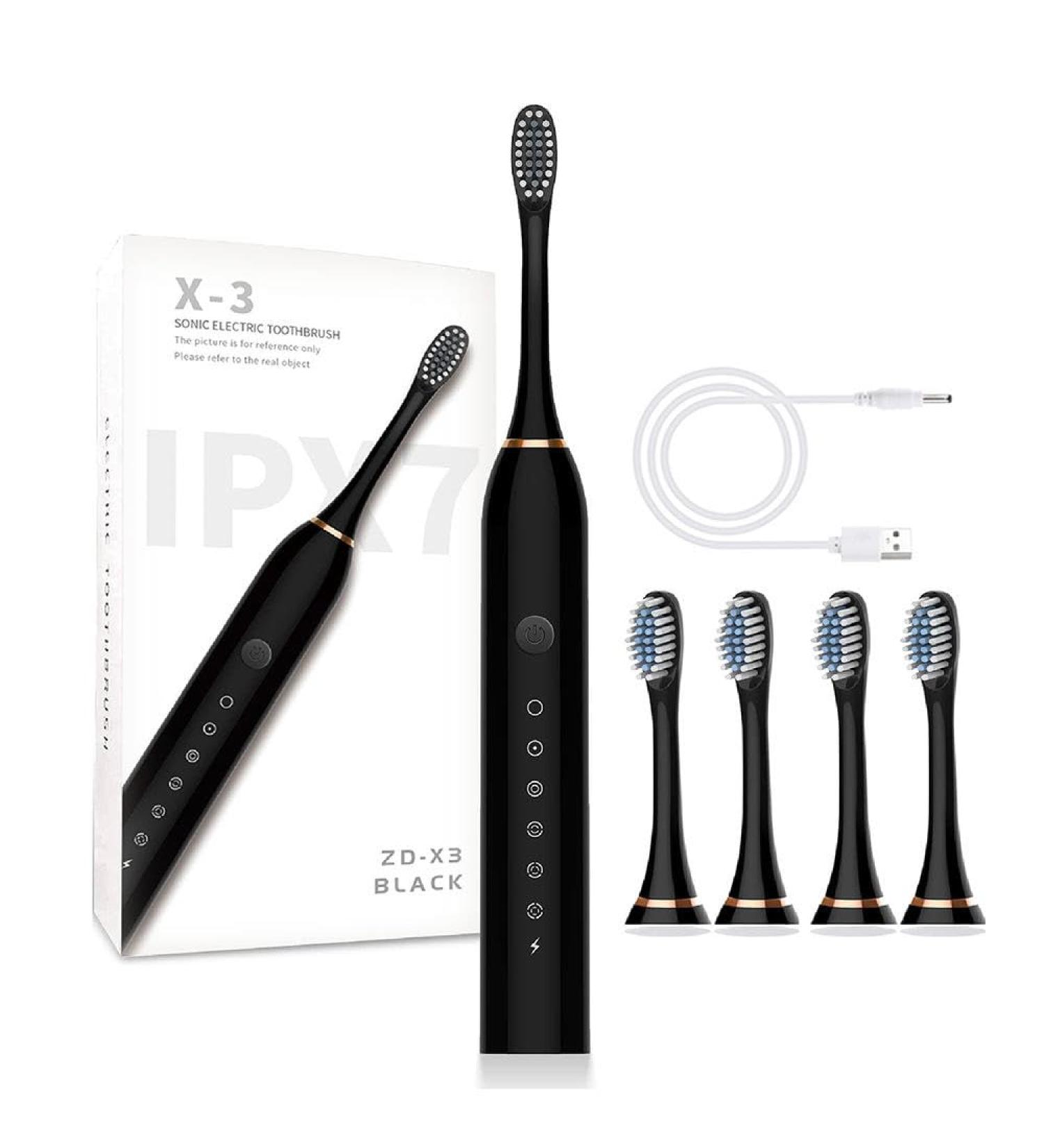 Buy Sonic Electric Toothbrush - USB Charging IPX7 Waterproof 60 Days Battery Life - International Shipping - Buy Online on GoSupps.com