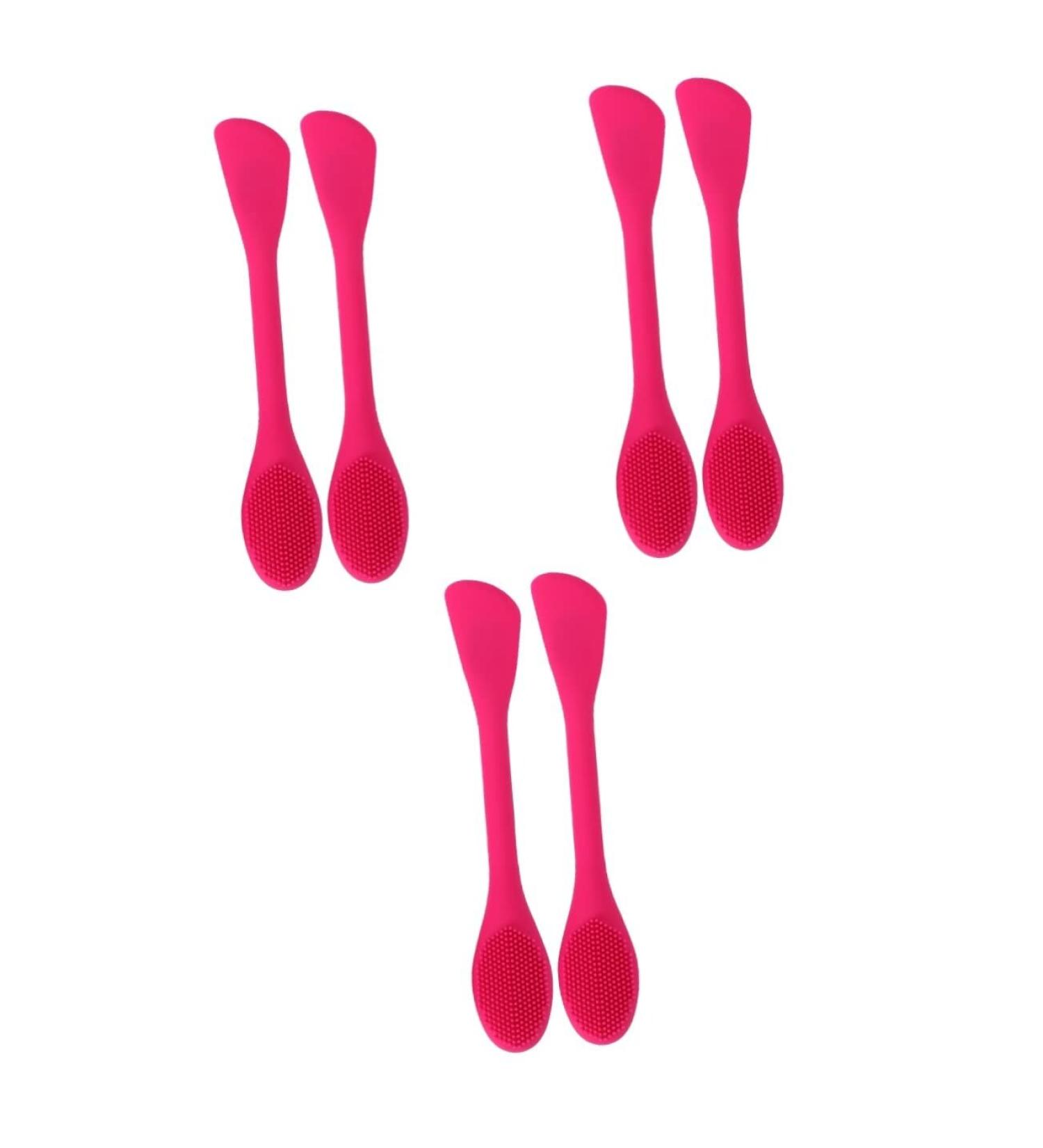 FRCOLOR 6 Pcs Silicone Facial Scrubber Facial Cleansing Brush Manual Scrubber Massager Silicone Cleaning Brush Facial Cleaning Brush Silicone Stick Double Head Cleasing Milk Rosyx3pcs 16.5*3cmx3pcs - Buy Online on GoSupps.com