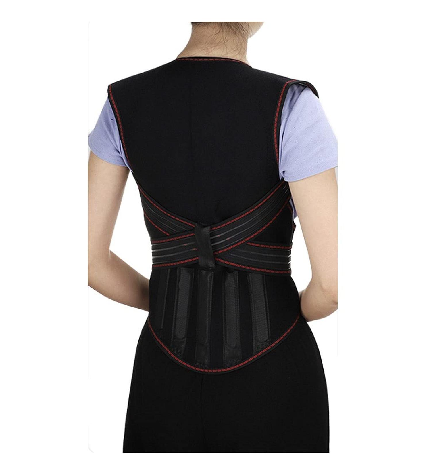 Tourmaline Self-Heating Full Back Support Belt 108Pcs Magnets Waist Brace Back Posture Vest Spine Shoulder Posture Correction Belt (Size : Large) (X) (Medium) - Buy Online on GoSupps.com