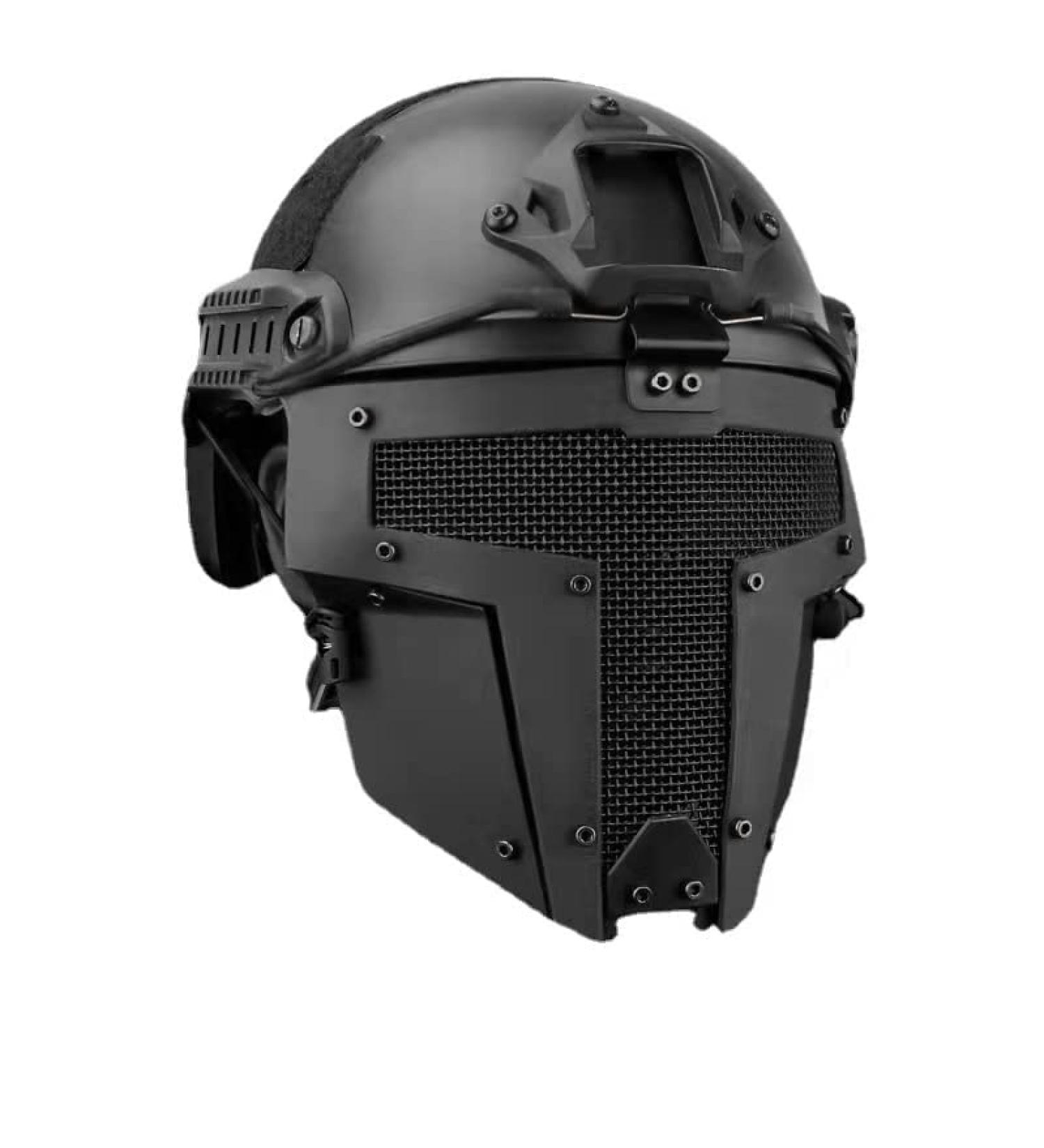 IPEXI Cosplay Tactical Airsoft Helmet - Medieval Dark Iron Samurai Style in Black - 21.2'' to 25.2 - Buy Online on GoSupps.com