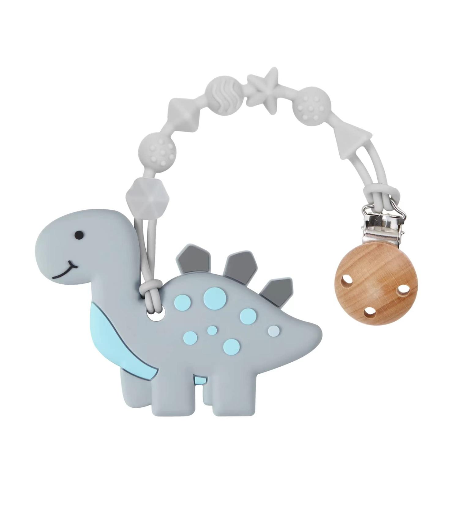 PandaEar Baby Dinosaur Teether Toy | Soothing Massaging Relief for Gums | BPA-Free Soft Silicone for Healthy Oral Development | Natural Organic Teething Aid for Babies, Toddlers, Infants - Buy Online on GoSupps.com