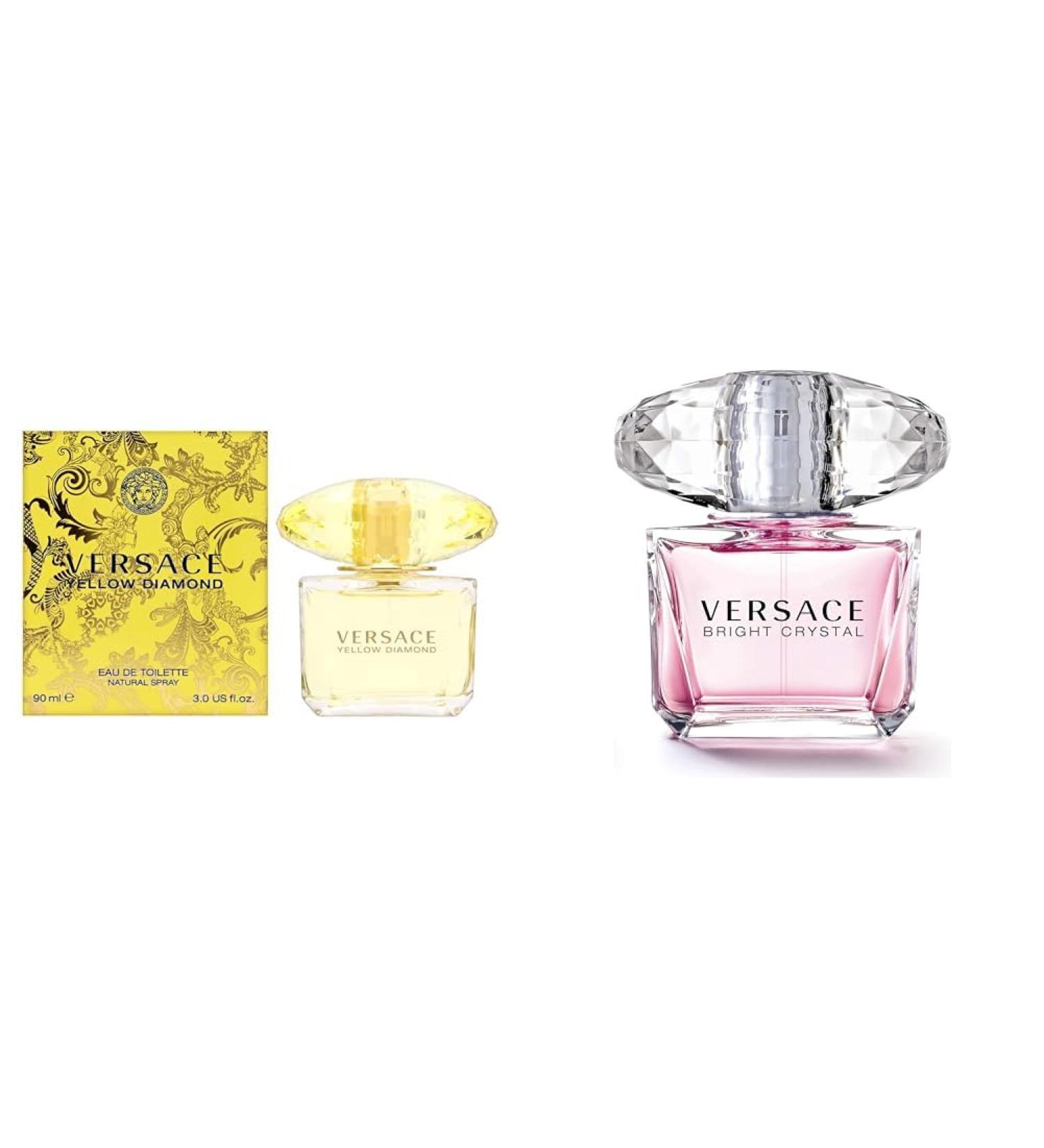 Versace Yellow Diamond and Bright Crystal Women's 3 oz Eau de Toilette Sprays (2 pc Bundle) - Buy Online on GoSupps.com