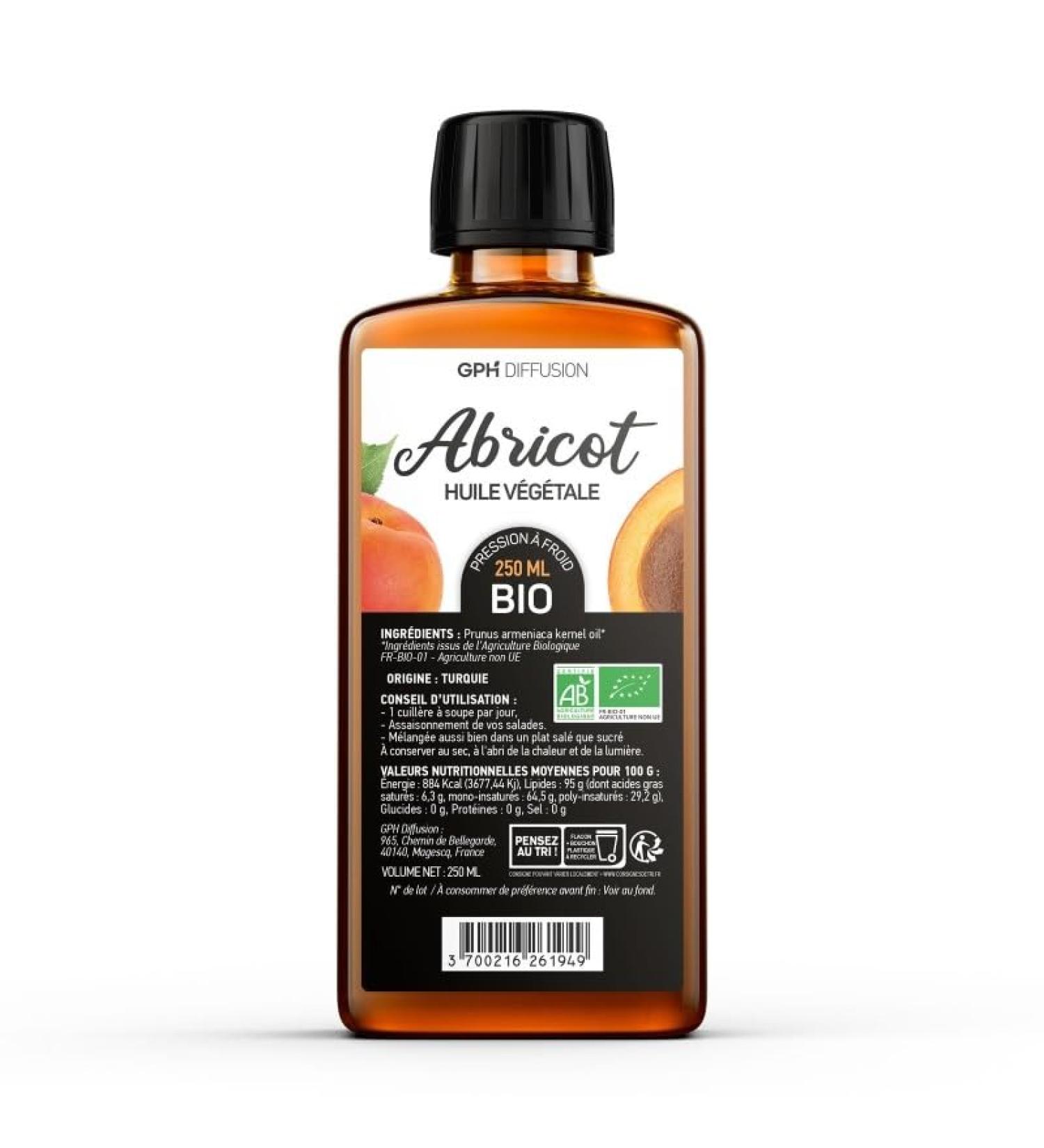 APRICOT - Organic vegetable oil 250 ml