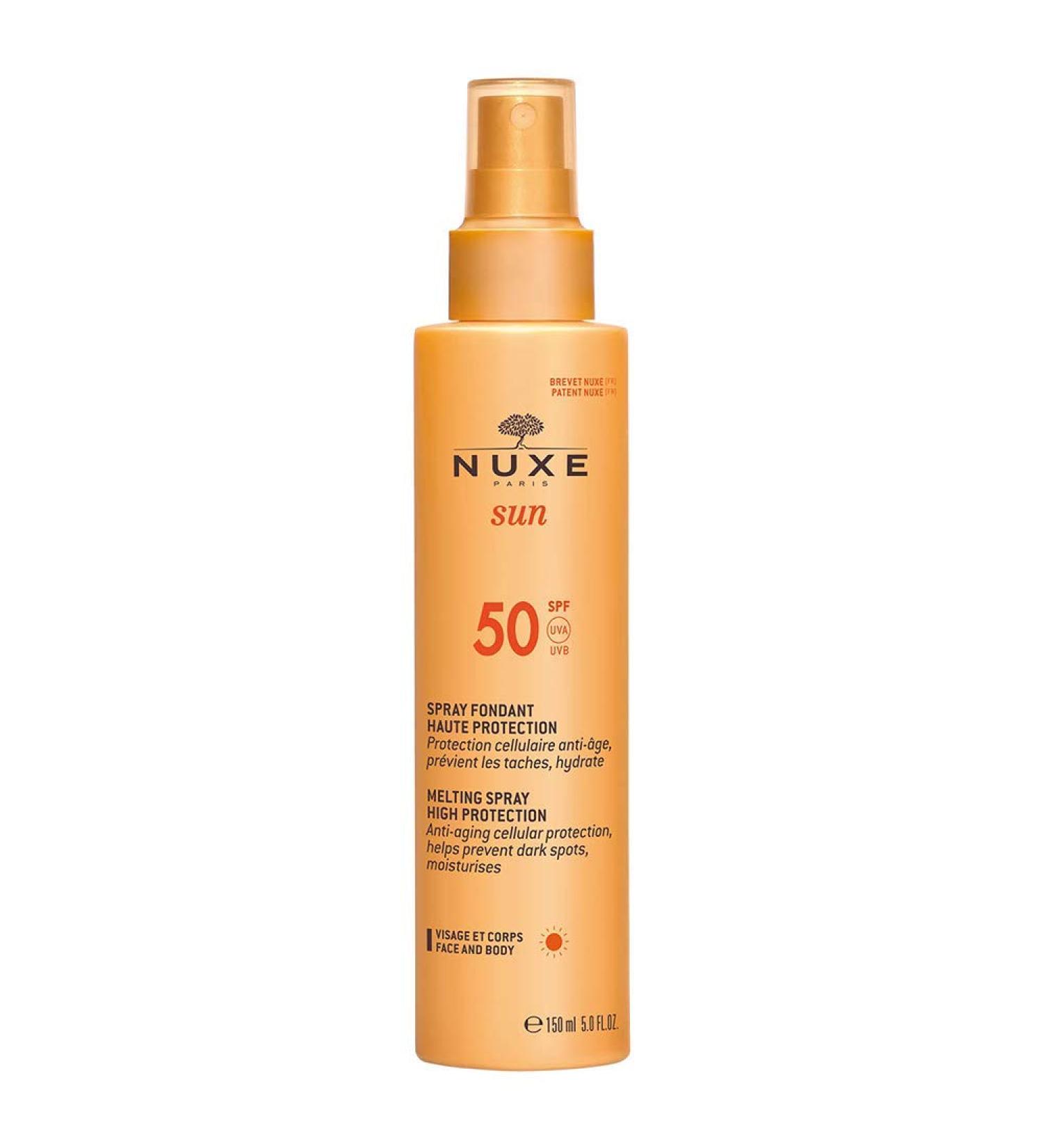 Nuxe Sun Melting Spray SPF 50 150ml - High Protection for Ultimate Sun Care - Buy Online on GoSupps.com