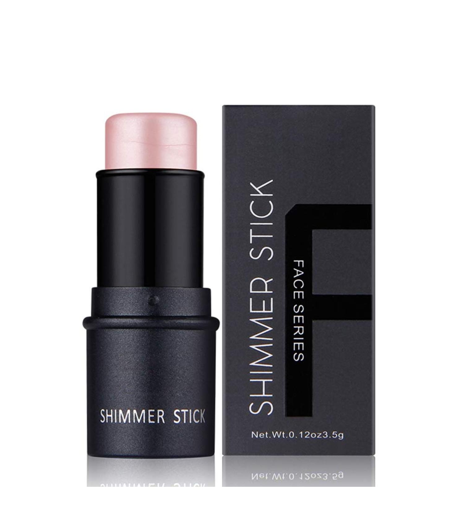 Huairdum Highlighter Forming Stick, Halo Powder Magic Contour Stick 2 Colors Highlighting Brightening Cosmetic Makeup(#1)