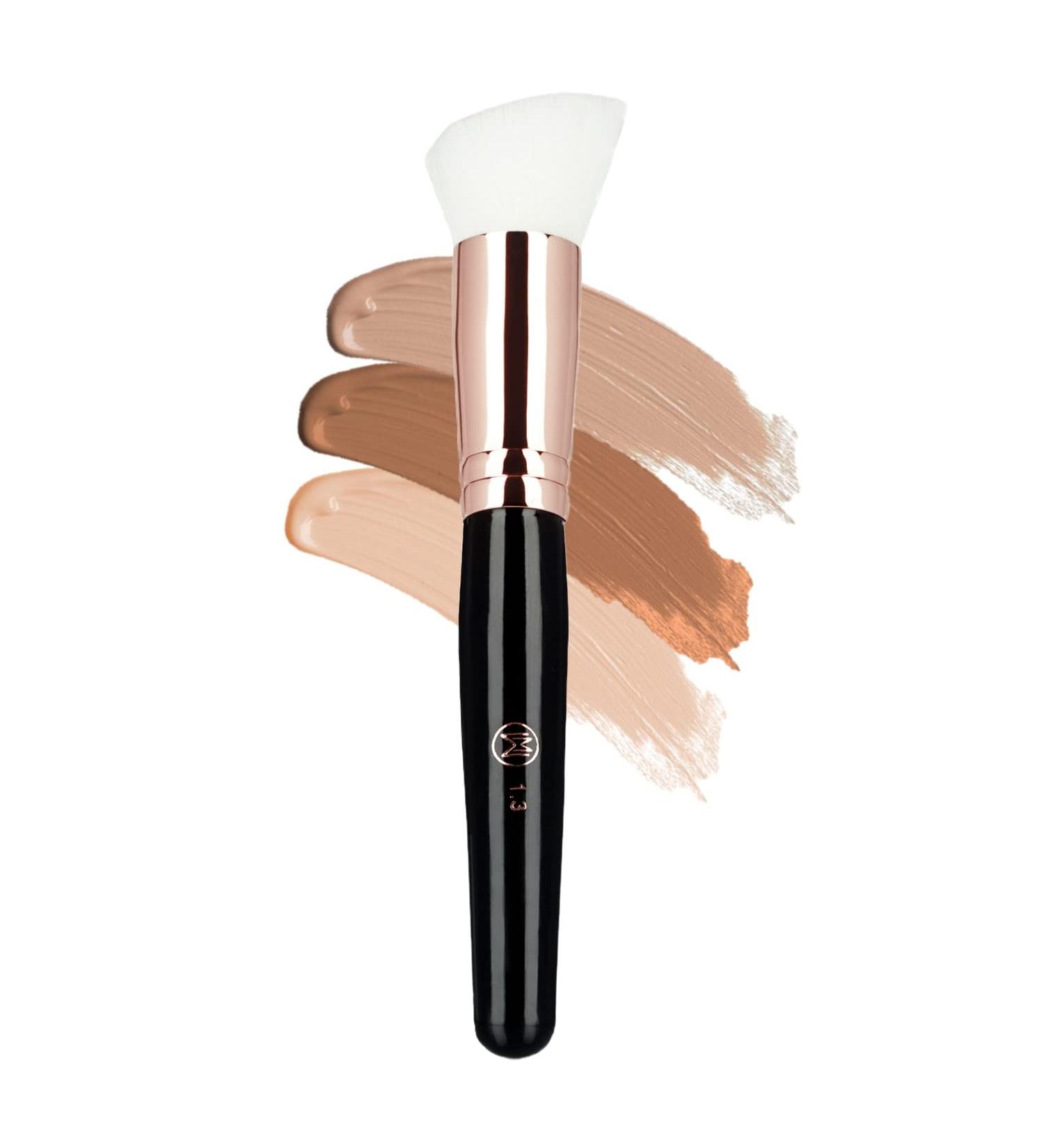 Professional Mini Angled Brush for Under-Eye & Nose Contour - Perfect for Concealing Blending Setting & Buffing | 1.3" Angled Contour Brush - International Shipping Available - Buy Online on GoSupps.com