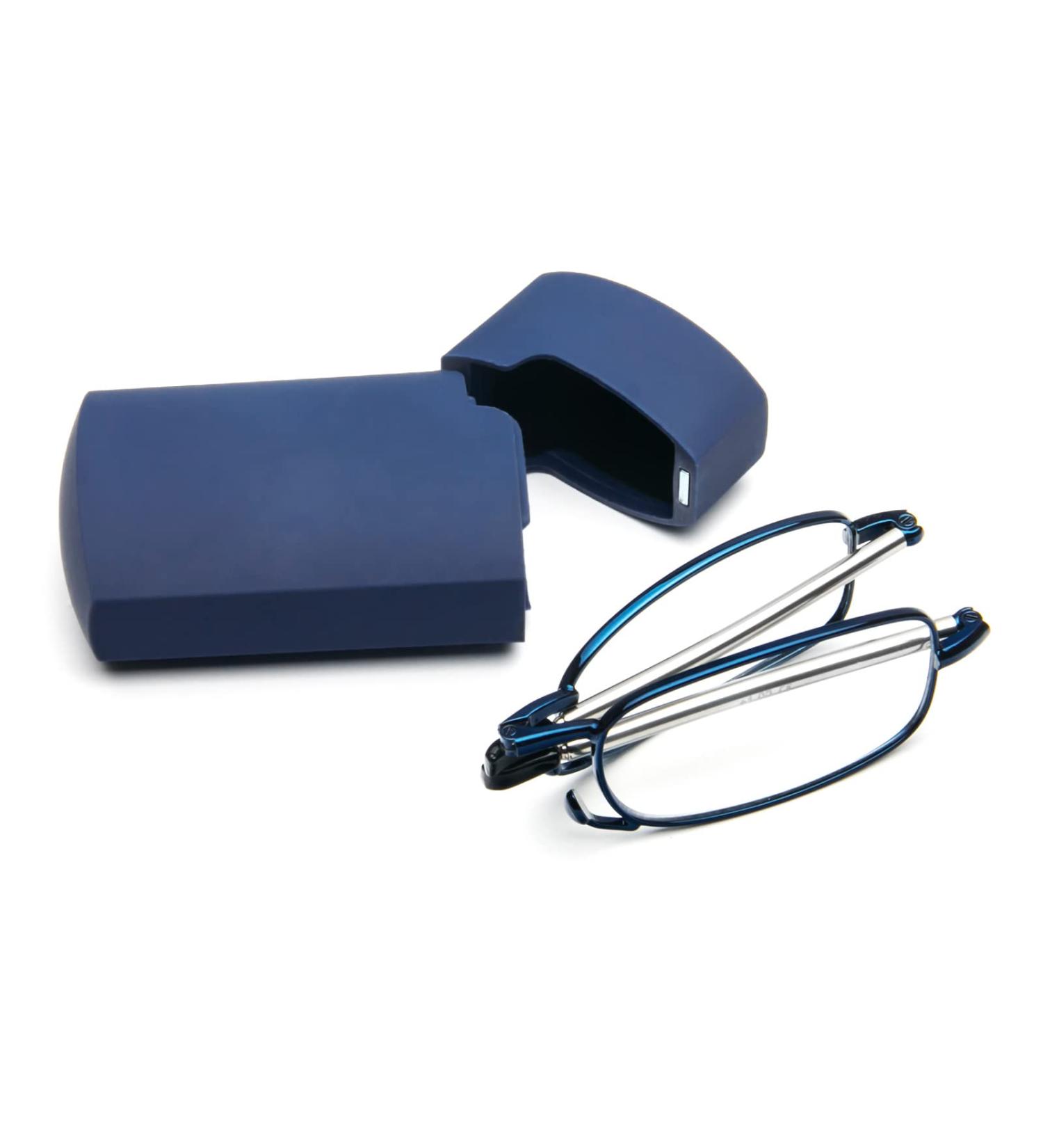 Buy Cokobin Foldable Reading Glasses +1.5 - Mini Anti-Blue Steel Aid for Men & Women with Hard Shell Case | International Shipping - Buy Online on GoSupps.com