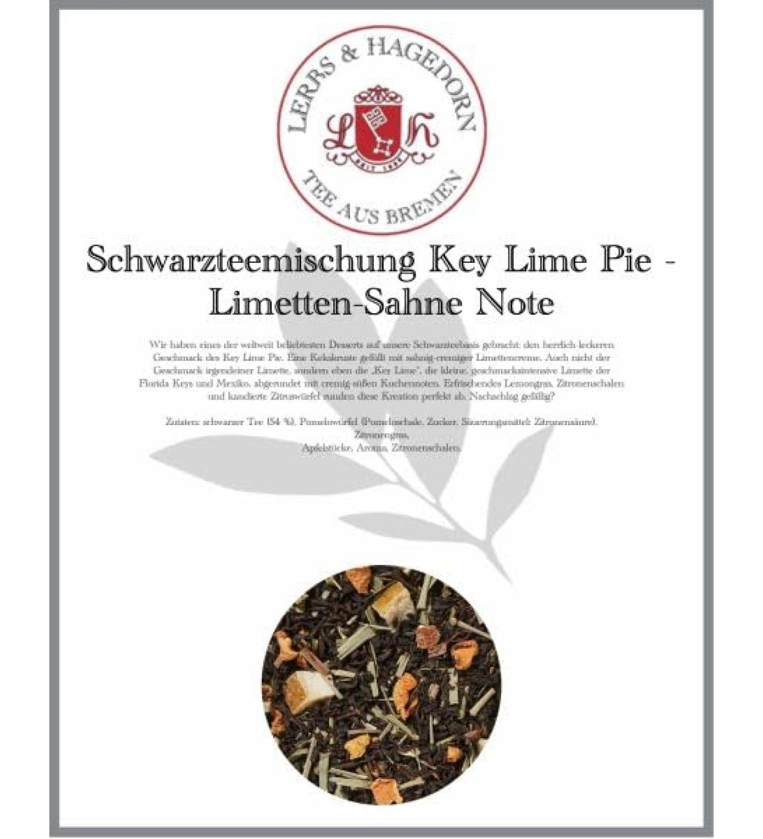  Lerbs & Hagedorn Key Lime Pie Black Tea Blend - Lime Cream Note 1kg - Buy Online on GoSupps.com