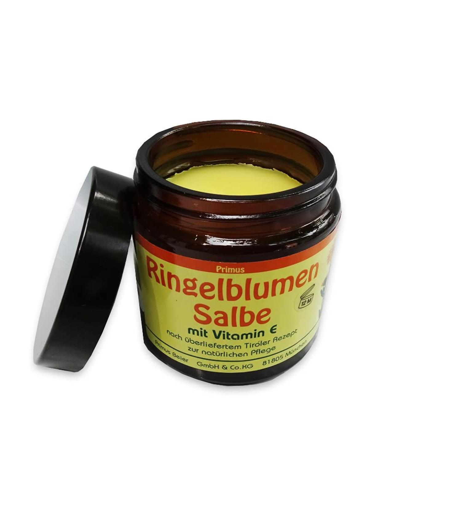 Schulz - mountain spirit marigold ointment - with vitamin E & 5% pure marigold oil!- according to old Tyrolean recipe for natural care - 100ml crucible