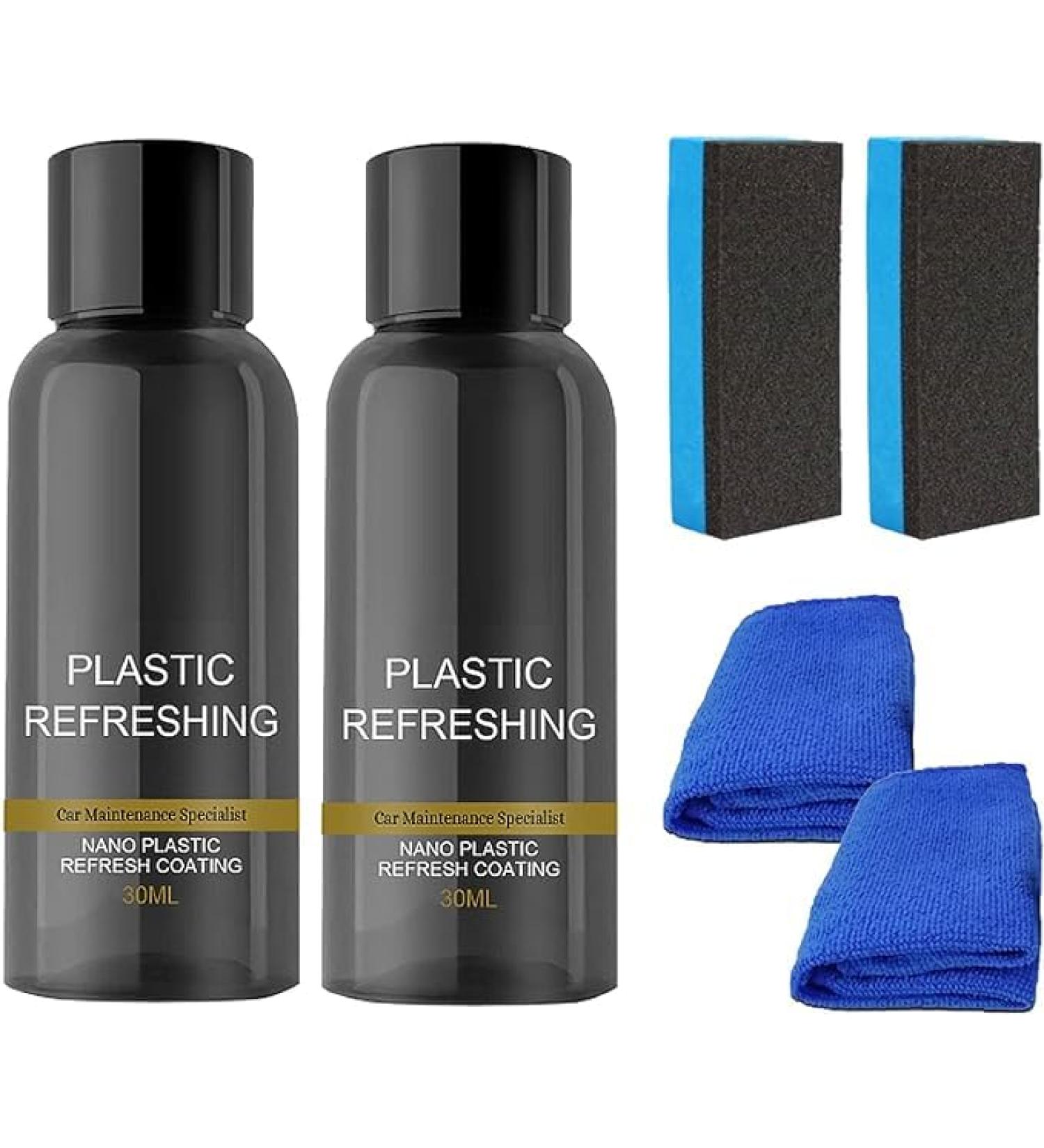 |Most Gifted| 2024 New Plastic Refreshing Coating Car Plastic Revitalizing Coating Agent Plastic Parts Refurbish Agent for Car Automotive Interior Cleaning Agent - 30ml/50ml * 1/2/3/4 (2Count (Pack of 2)*30ml) - Buy Online on GoSupps.com