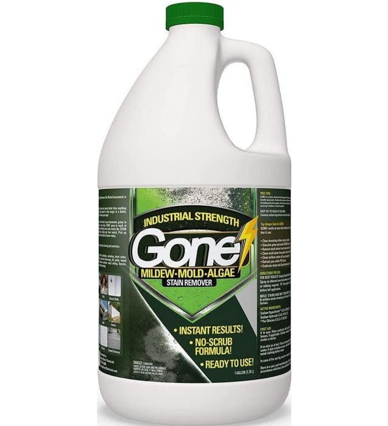 Green Gobbler EcoClean Solutions Mold, Mildew & Algae Remover - 1 Gallon | No-Scrub Stain Remover for All Surfaces - Buy Online on GoSupps.com