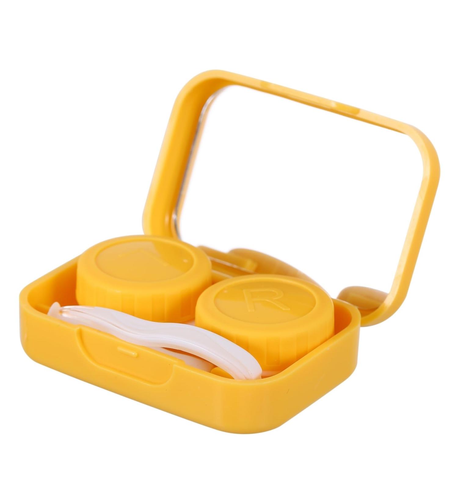 Partykindom Colored Contact Lens Case Set - 4 Protective Covers for Eye Care Perfect Pink Holder - Buy Online on GoSupps.com