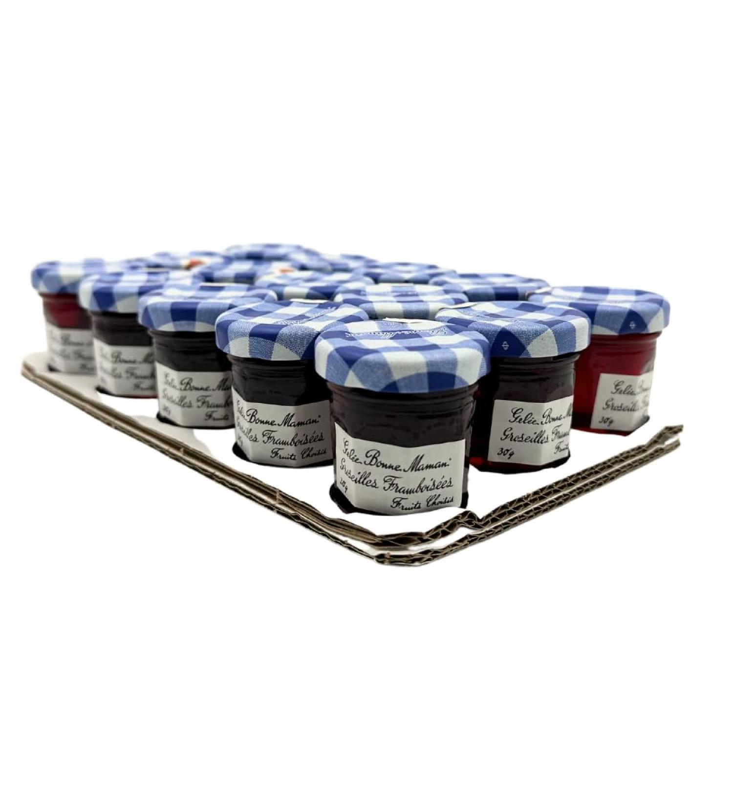 Bonne Maman Confiture de framboises et groseilles 30 g x 15 - Buy Online on GoSupps.com