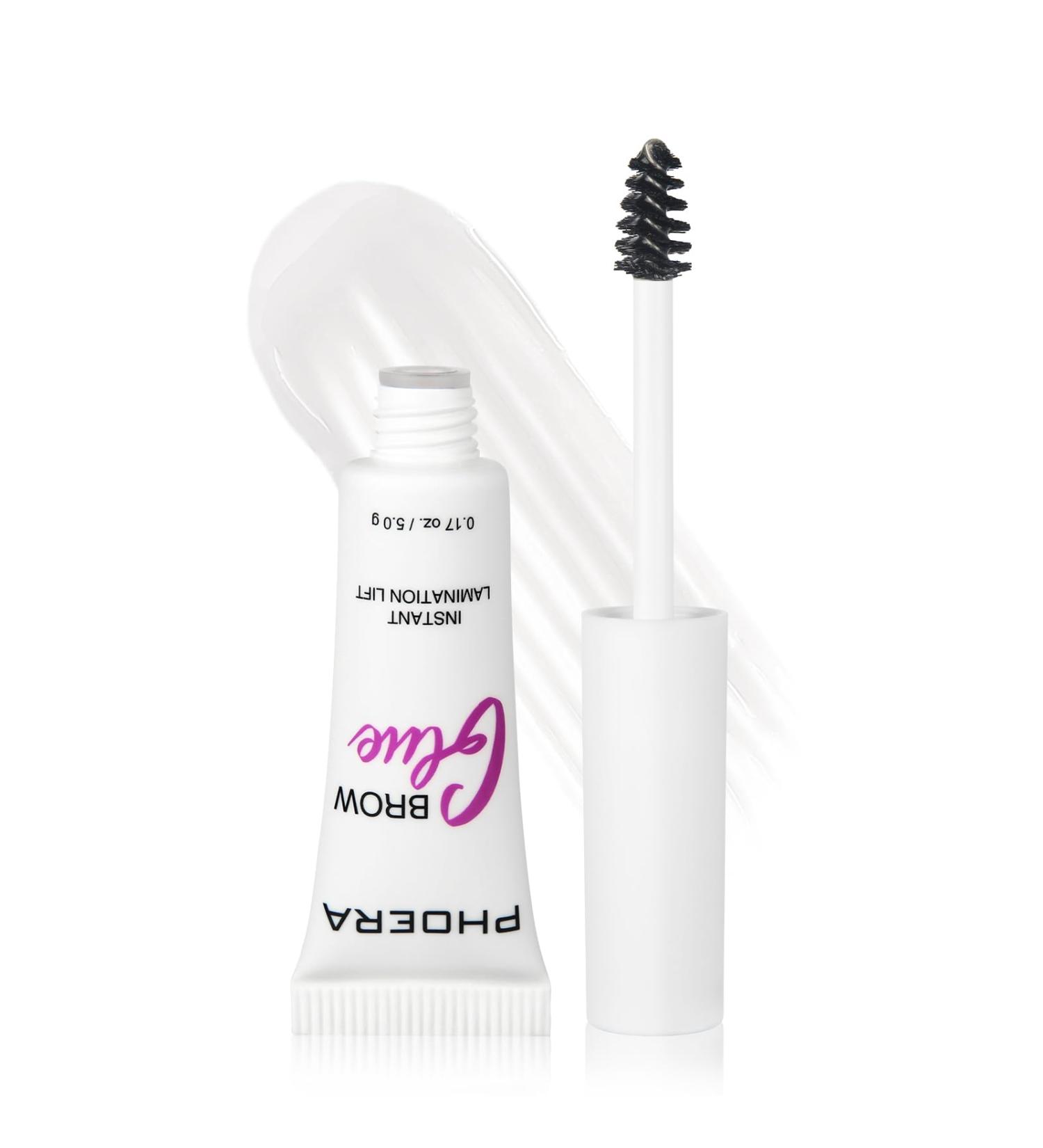Phoera Eyebrow Gel Long-lasting Eyebrow Tint Waterproof Brow Gel Hhigh Pigment Eyebrow Mascara Vegan Formula Tinted Brow Mascara for Full Shaped Brows (01 Clera) - Buy Online on GoSupps.com