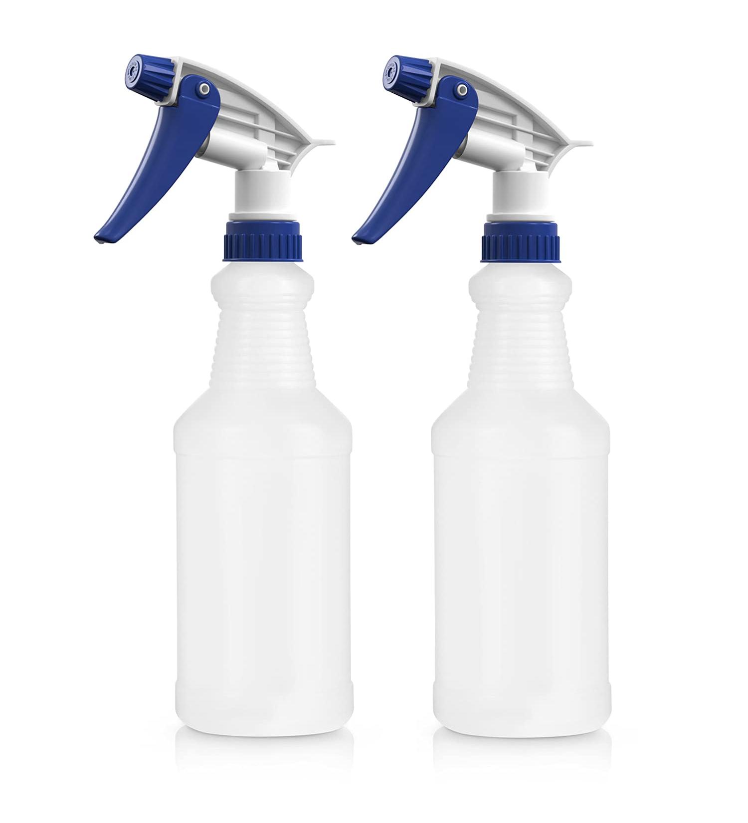 Bar5F 16 oz Plastic Spray Bottles - Leak Proof, Value Pack of 2 for Chemical and Cleaning Solutions - Adjustable Head Sprayer, Fine to Stream - Buy Online on GoSupps.com