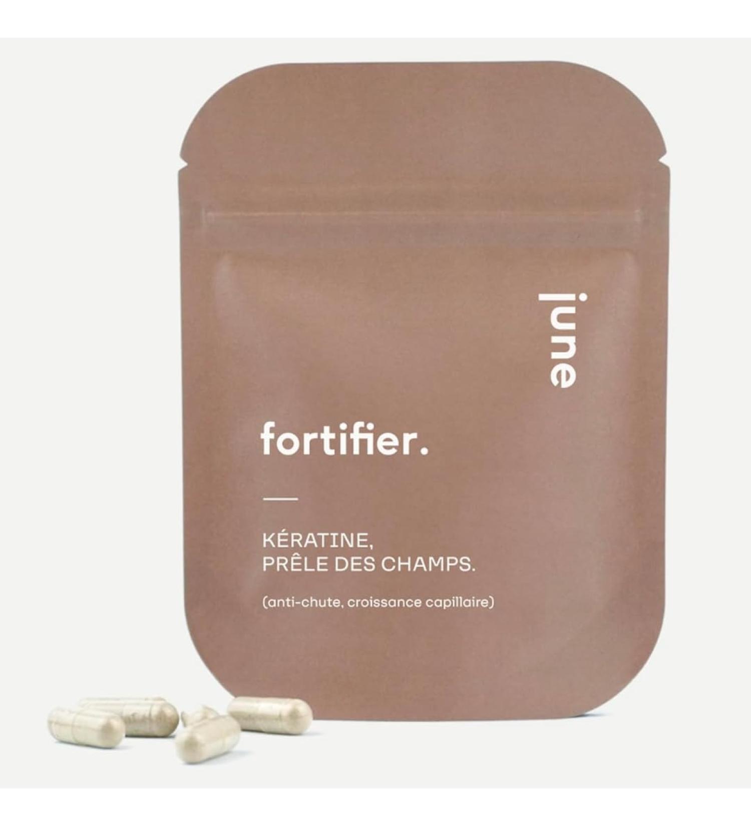 Keratin and Horsetail - Hair Growth - Anti-Hair Loss - Strengthens Hair - Unique and Patented Formula - 60 Capsules - June Laboratoire - Buy Online on GoSupps.com