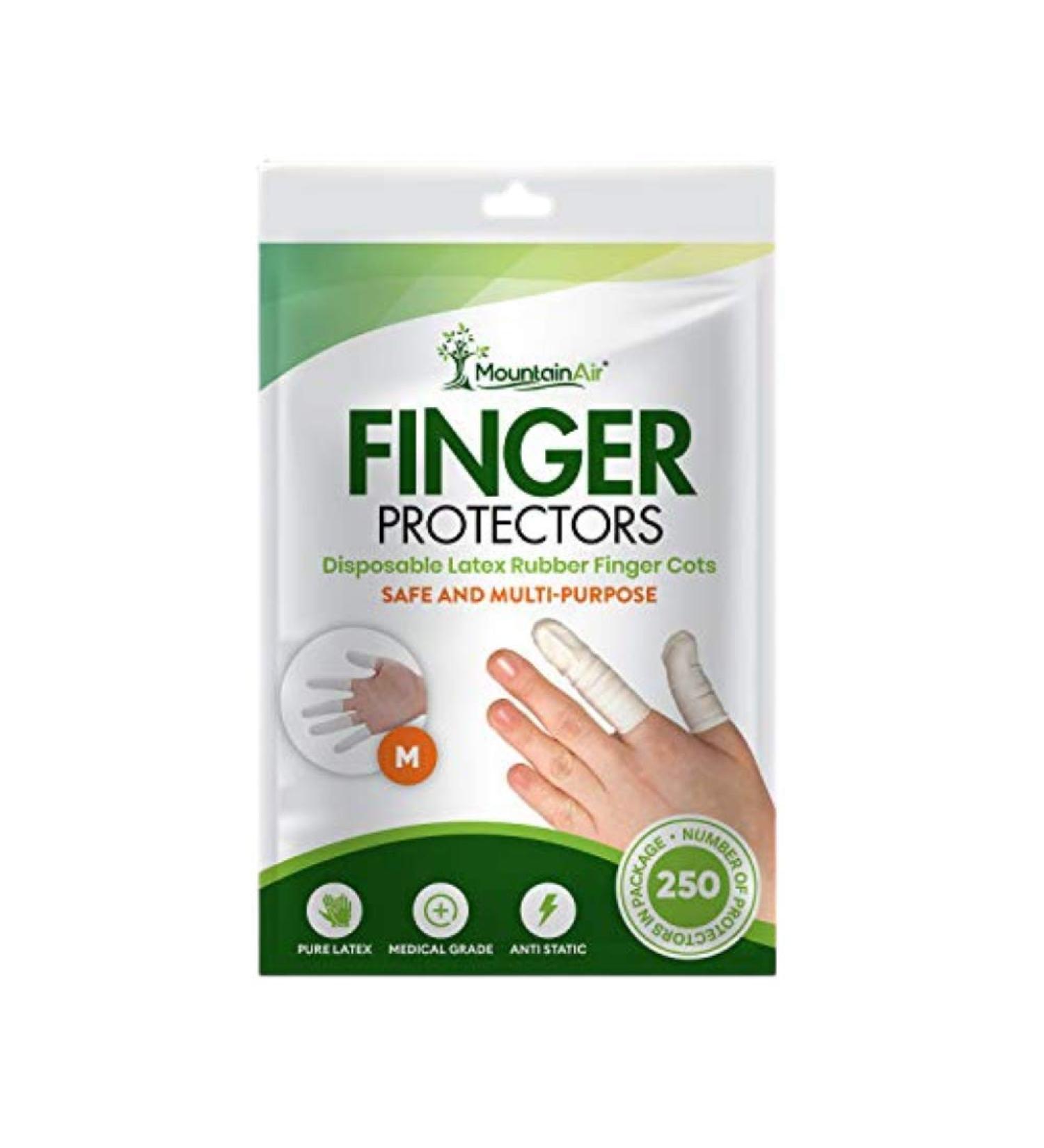 MountainAir Disposable Finger Cots - 250pcs Medium - Finger Protectors for Electronic Repairs & More - Buy Online on GoSupps.com