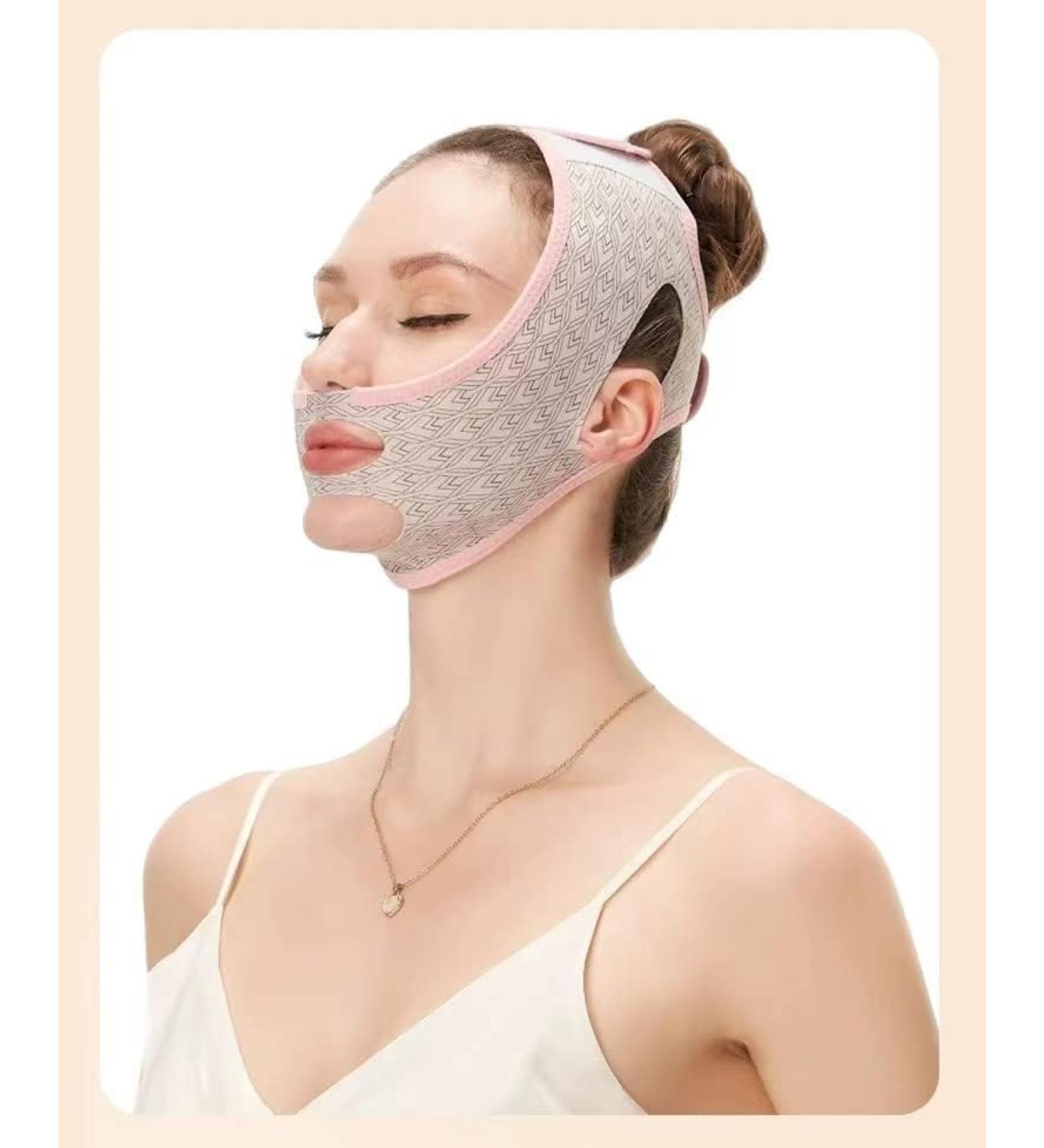 MGPUK Face Contouring Sleeping Mask Chin Strap Reusable V Line Lifting Mask V Line Shaping Face Masks Face Strap Mask Band Chin Up Mask Face Double Chin Strap (Pink) - Buy Online on GoSupps.com