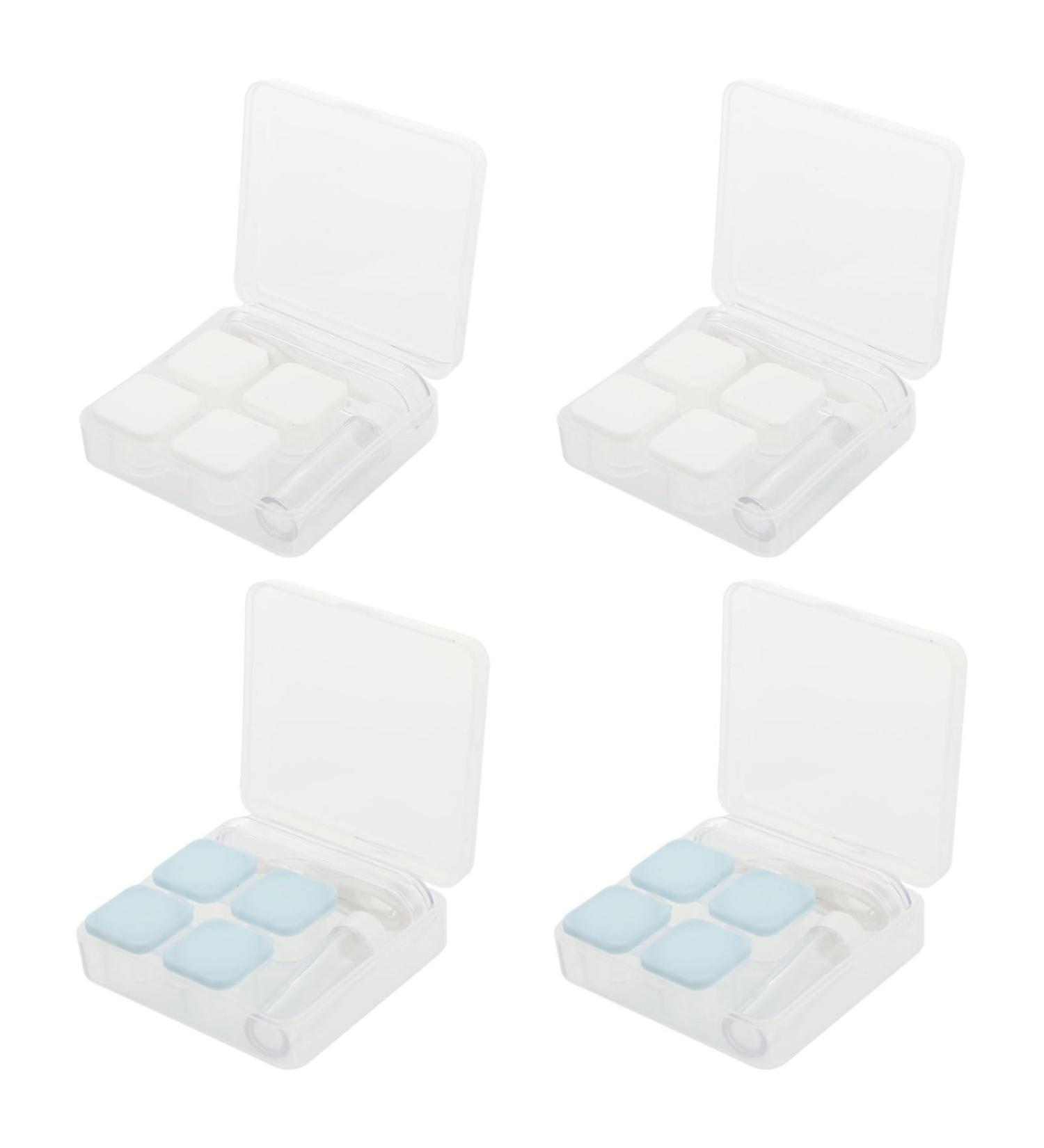 Solustre Colored Contact Lenses Kit - 4 Lens Cases Makeup Mirror & Travel Container - Perfect for Eye Care & Cosmetic Use - Buy Online on GoSupps.com