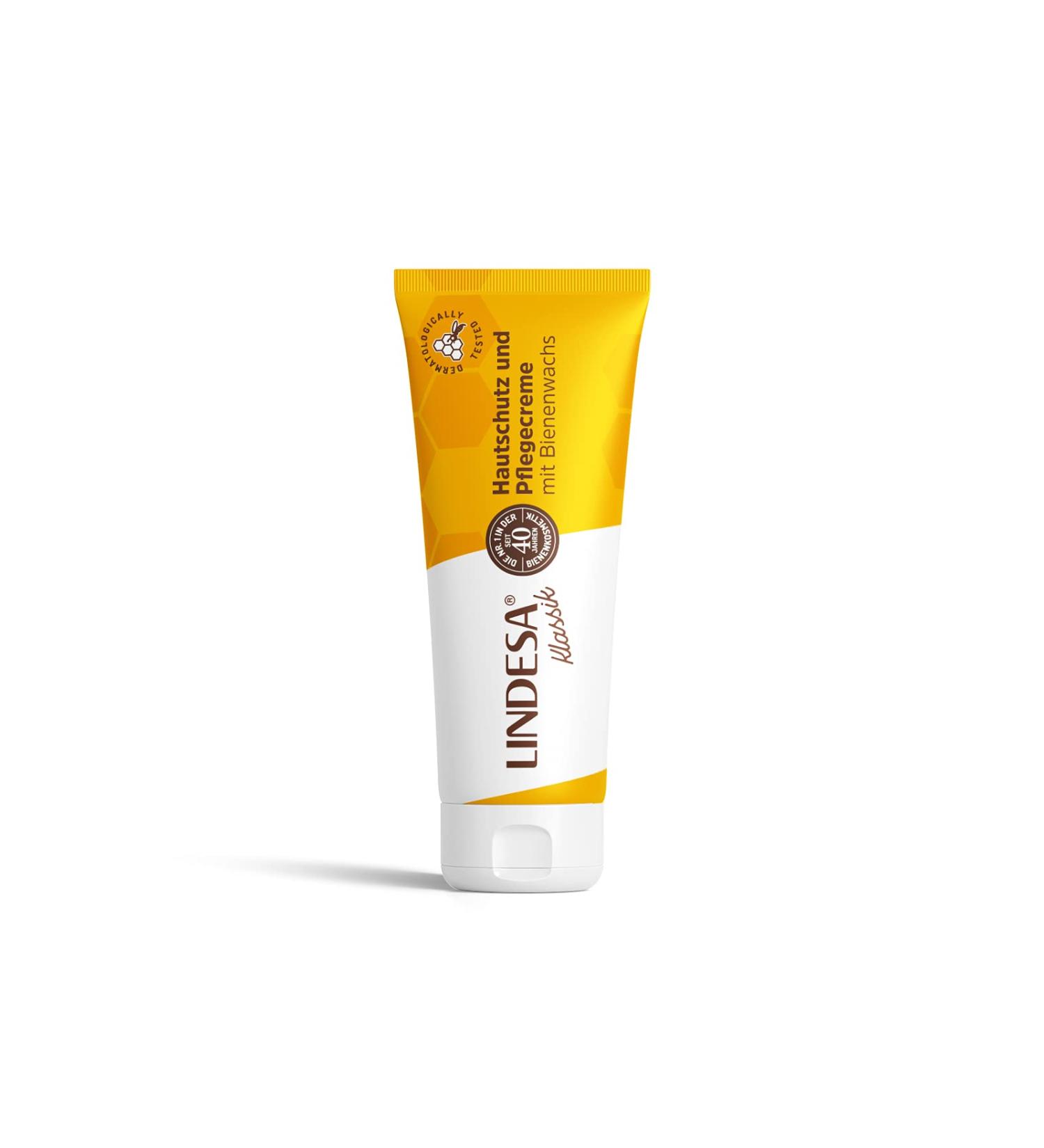 Lindesa care cream with beeswax hand cream skin protection cream PE tube 60ml
