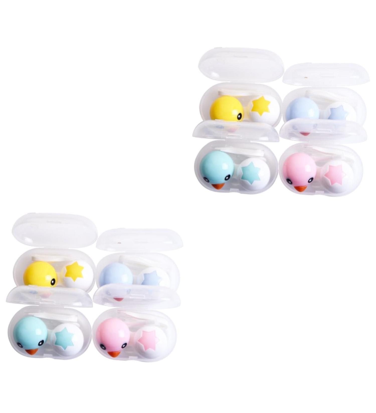 Healeved 8-PK Contact Lens Container Case - Durable Lens Holders with Duck Design for Safe Storage - Buy Online on GoSupps.com