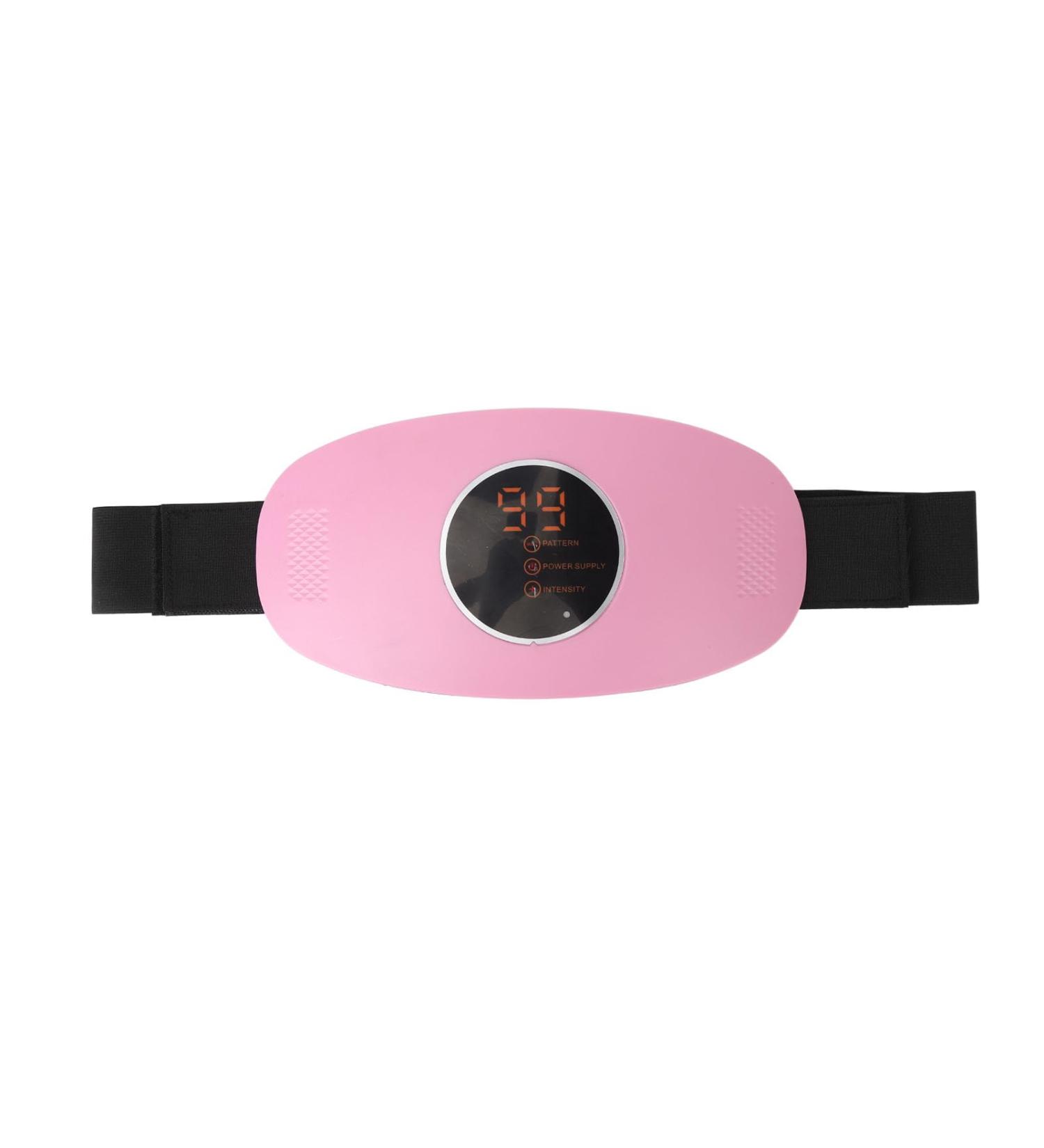 Electric Waist Massage Belts - Cramp Relief & Wireless Heating Cushions with 3 Modes 26 Speeds 360-Degree Wrap for Slimming - Portable & Stylish in Pink - Buy Online on GoSupps.com