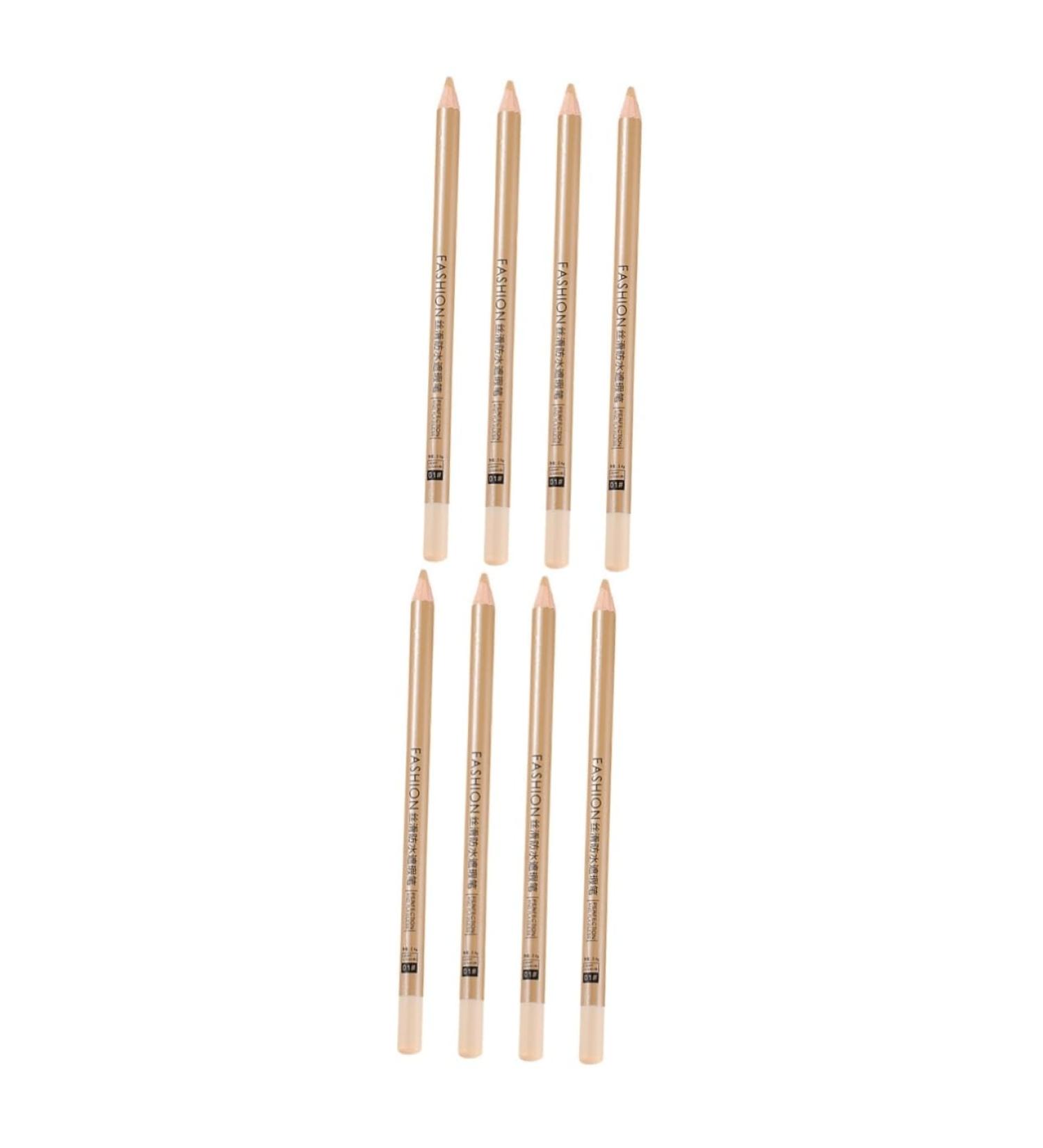 FOYTOKI 8 Pcs Concealer Pen Concealer for Freckle Makeup Concealer Women Makeup Supplies White Wooden - Buy Online on GoSupps.com