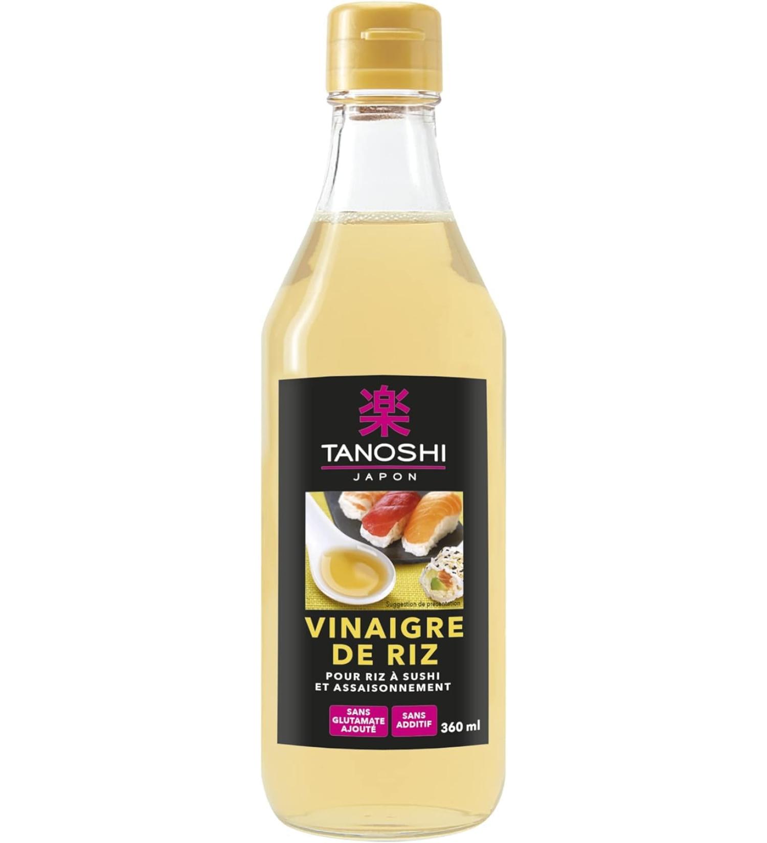 TANOSHI - Rice Vinegar - Ideal for Seasoning Salads Marinades and Sushi Rice - 360ml - Buy Online on GoSupps.com