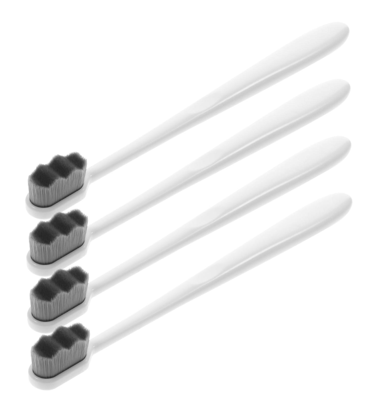 Partykindom Soft Travel Toothbrush - 4 Pack Aesthetic Adult Manual Toothbrush with Soft Bristles - Ideal for Travel & Daily Use - Buy Online on GoSupps.com