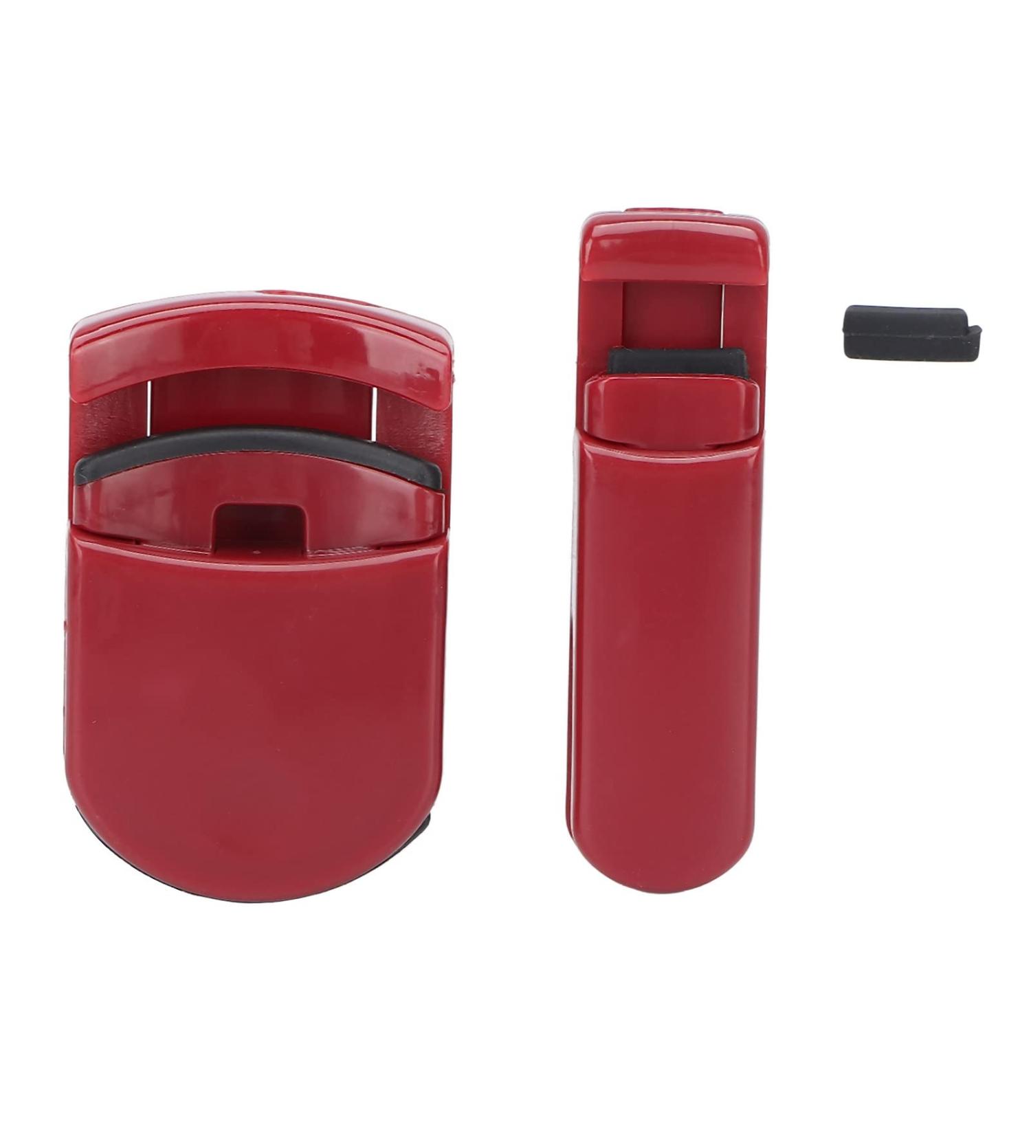 Buy Cute Eyelash Curler Set - Portable & Wide Angle Lash Lift Tool for Makeup Touch Ups (Red) - International Shipping Available - Buy Online on GoSupps.com