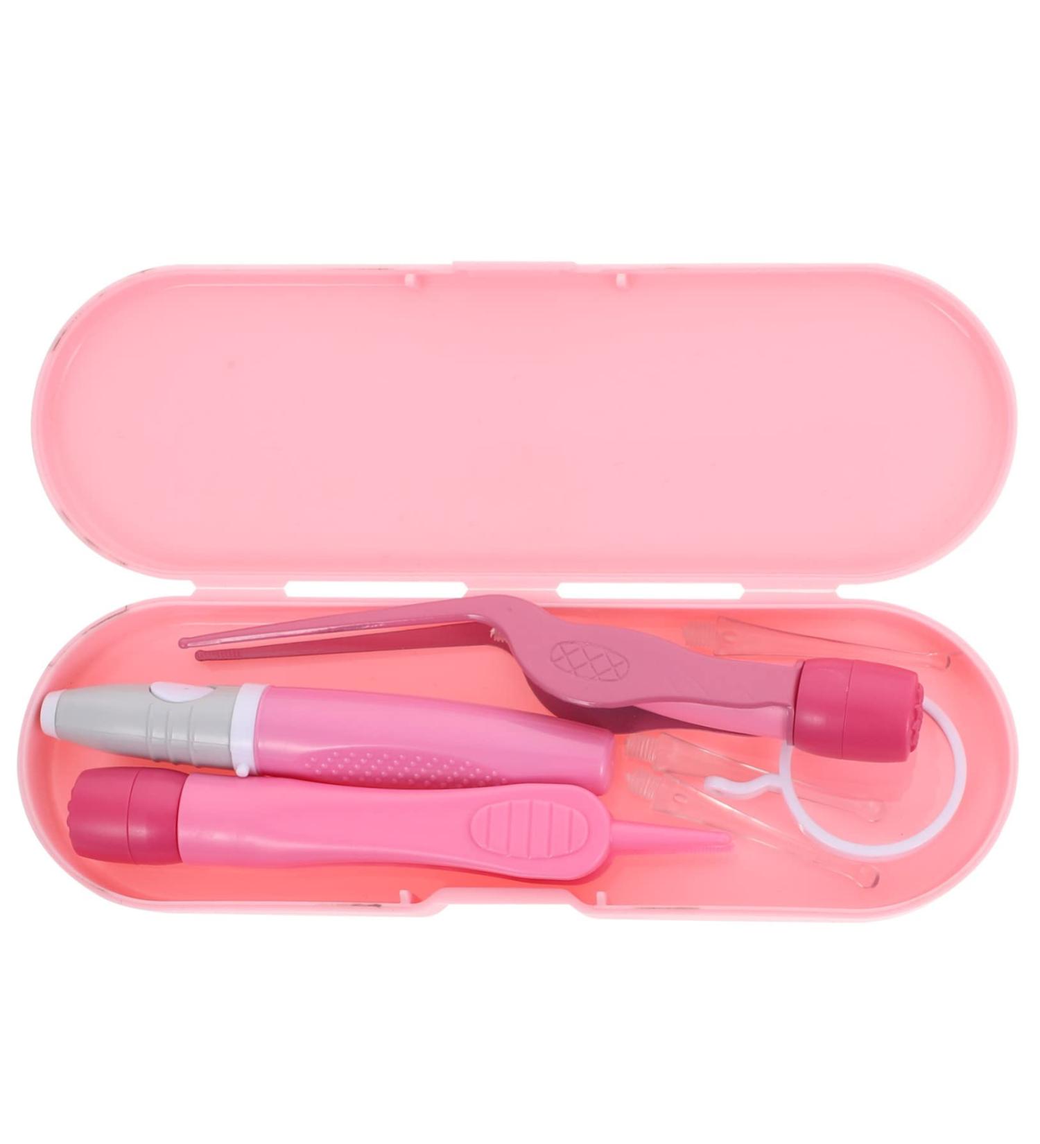 Healifty 1 Set Ear Picking and Cleaning Tools for Infants - Nose Cleaner, Pedicure Kit, Ear Wax Cleanser - Pink PC - Buy Online on GoSupps.com