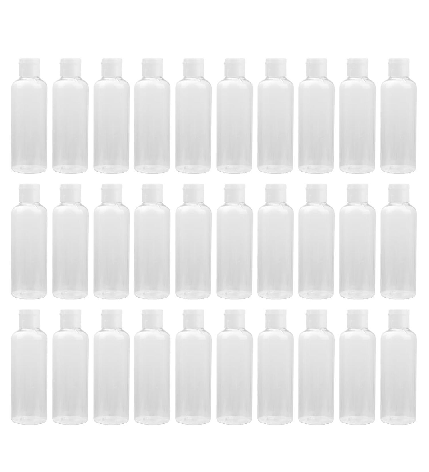 Beaupretty 30Pcs Empty Squeeze Bottles Plastic Empty Bottles with Flip Cap Refillable Travel Shampoo Bottles White (100ml) - Buy Online on GoSupps.com