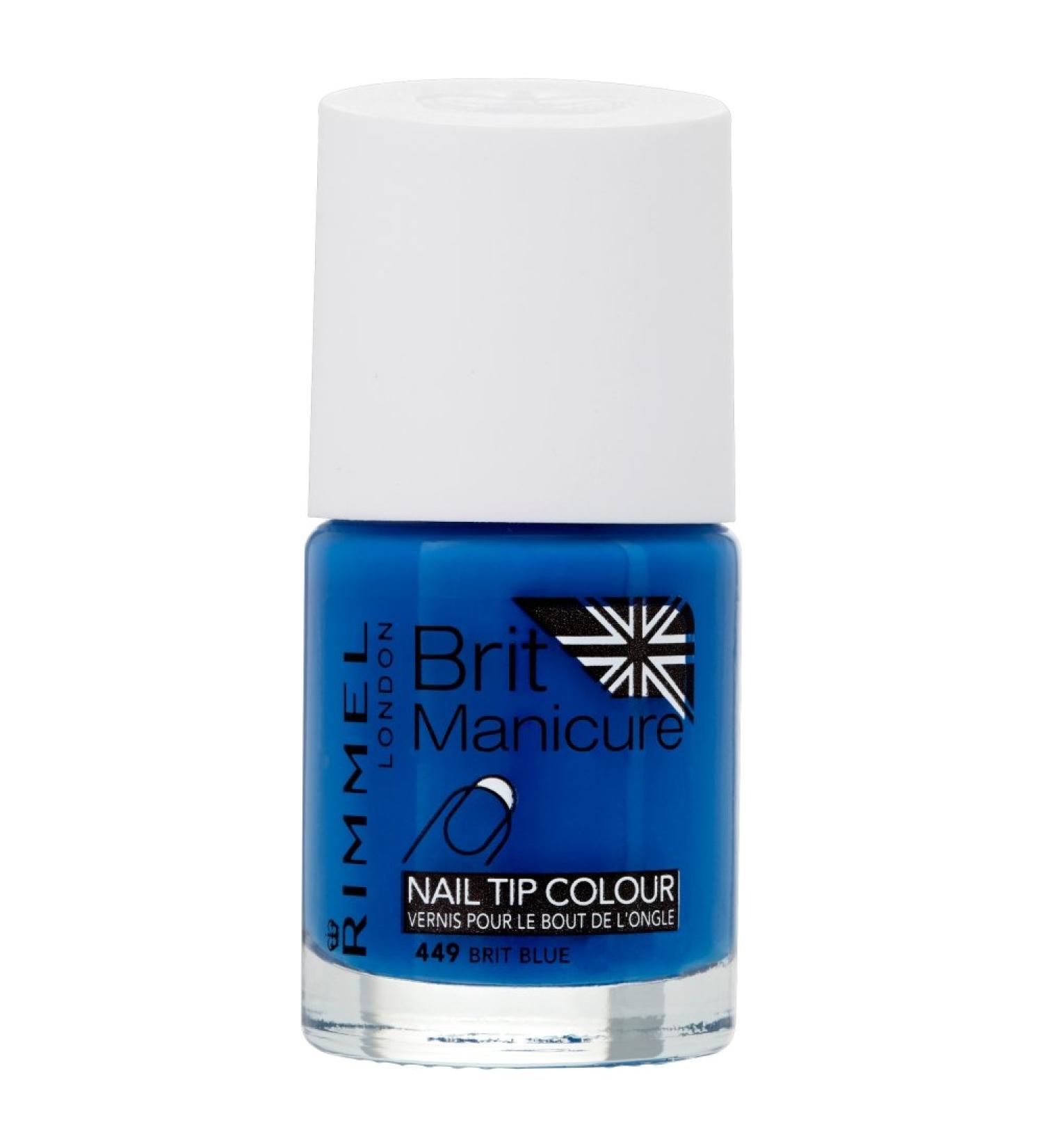 Rimmel Brit Manicure colour nail polish Brit blue