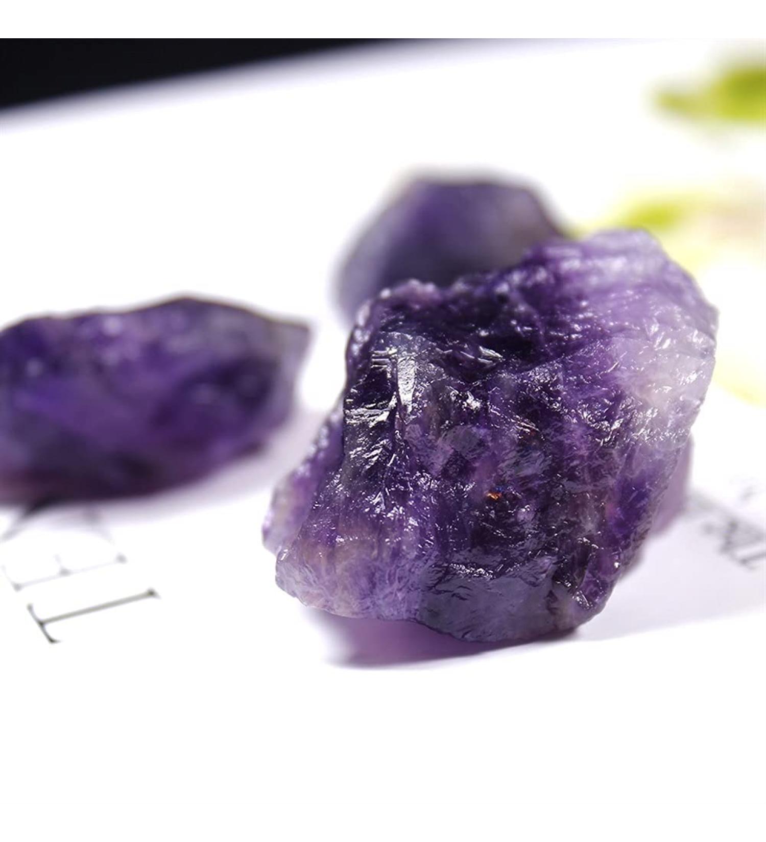 for 50g/Bag Natural Amethyst Raw Crystal deep Purple Rough SpecimenCrystal Quartz Stones and Minerals Fish Tank Stone Component - Buy Online on GoSupps.com