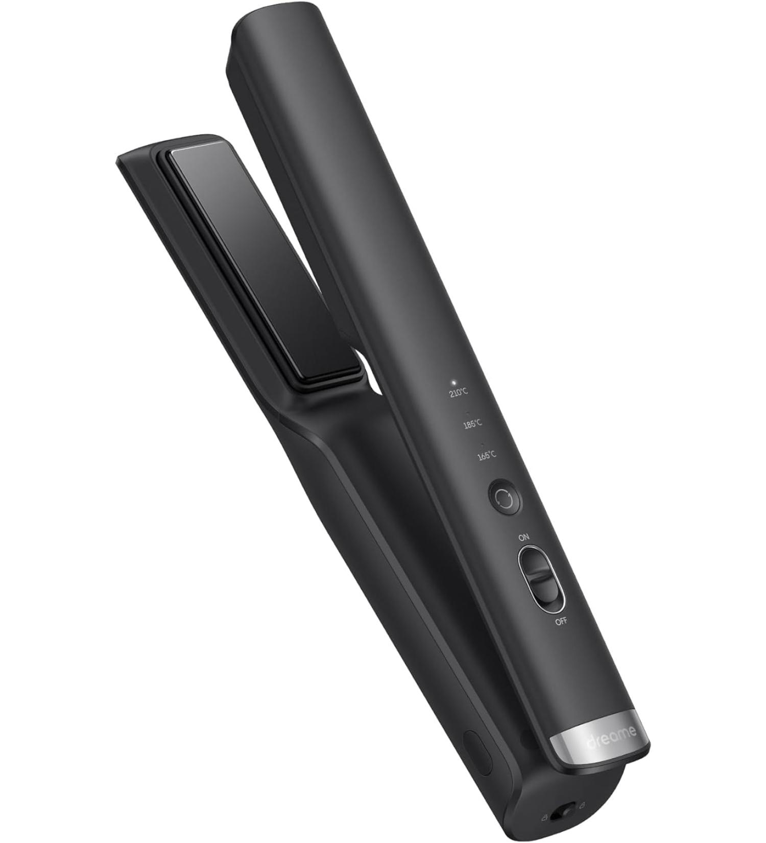dreame Hair Straightener Portable Cordless Hair Straightener and Curler 2 in 1 Negative Ions Uniform Heat Distribution Fast Heating Flat Iron Rechargeable Mini for Travel - Buy Online on GoSupps.com