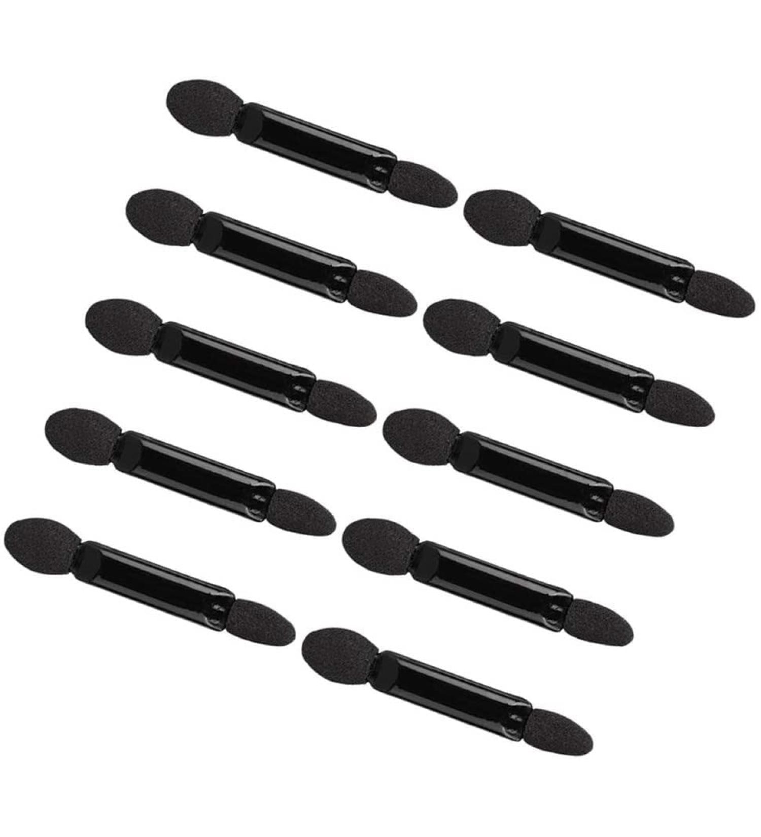 Professional Double Head Eyeshadow Brushes Cosmetic Tool - 10 pcs Dual Sides Eyeshadow Sponge Brush Applicator Convenient and clever - Buy Online on GoSupps.com