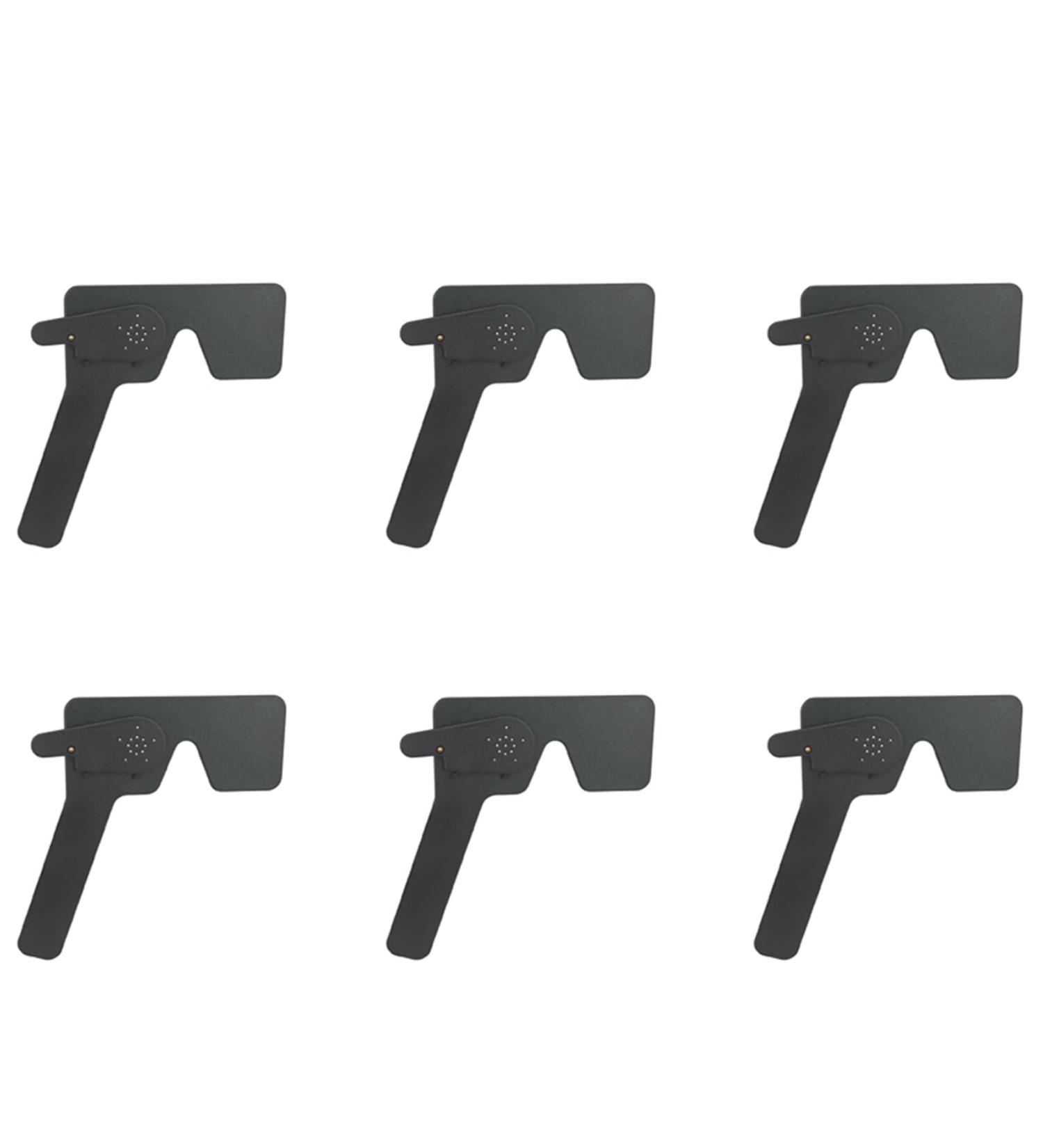 6X Professional Ophthalmic Lorgnette - 17 Pinhole Black Plastic Vision Test Tool for Accurate Eye Health Assessment - International Shipping Available - Buy Online on GoSupps.com