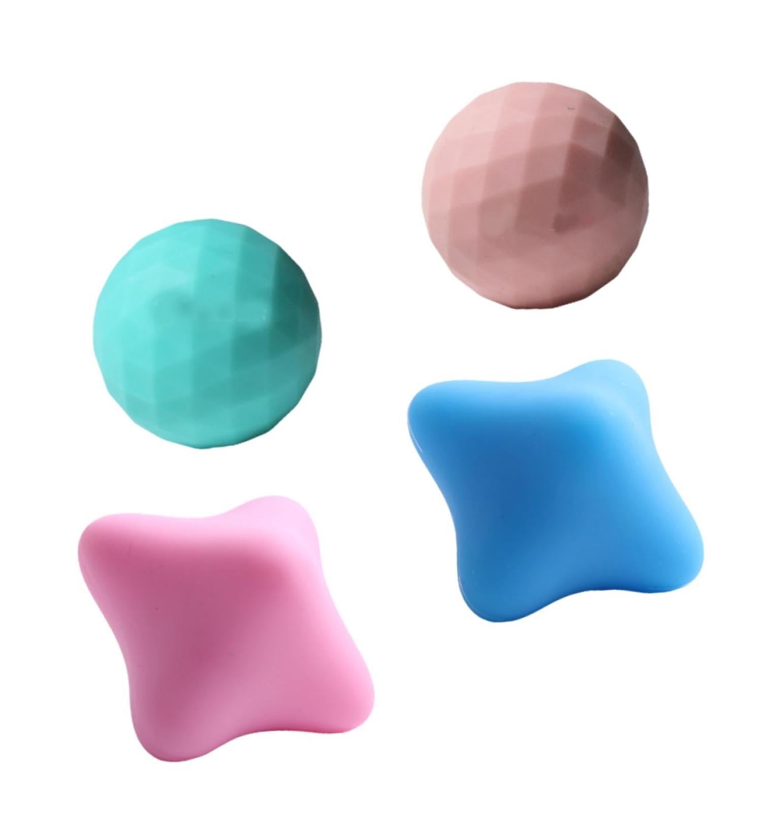 Buy Homsfou 4-in-1 Fascia Ball Massage Device for Deep Tissue Relief | Yoga & Foot Muscle Therapy Balls - Perfect for Home Fitness - Buy Online on GoSupps.com