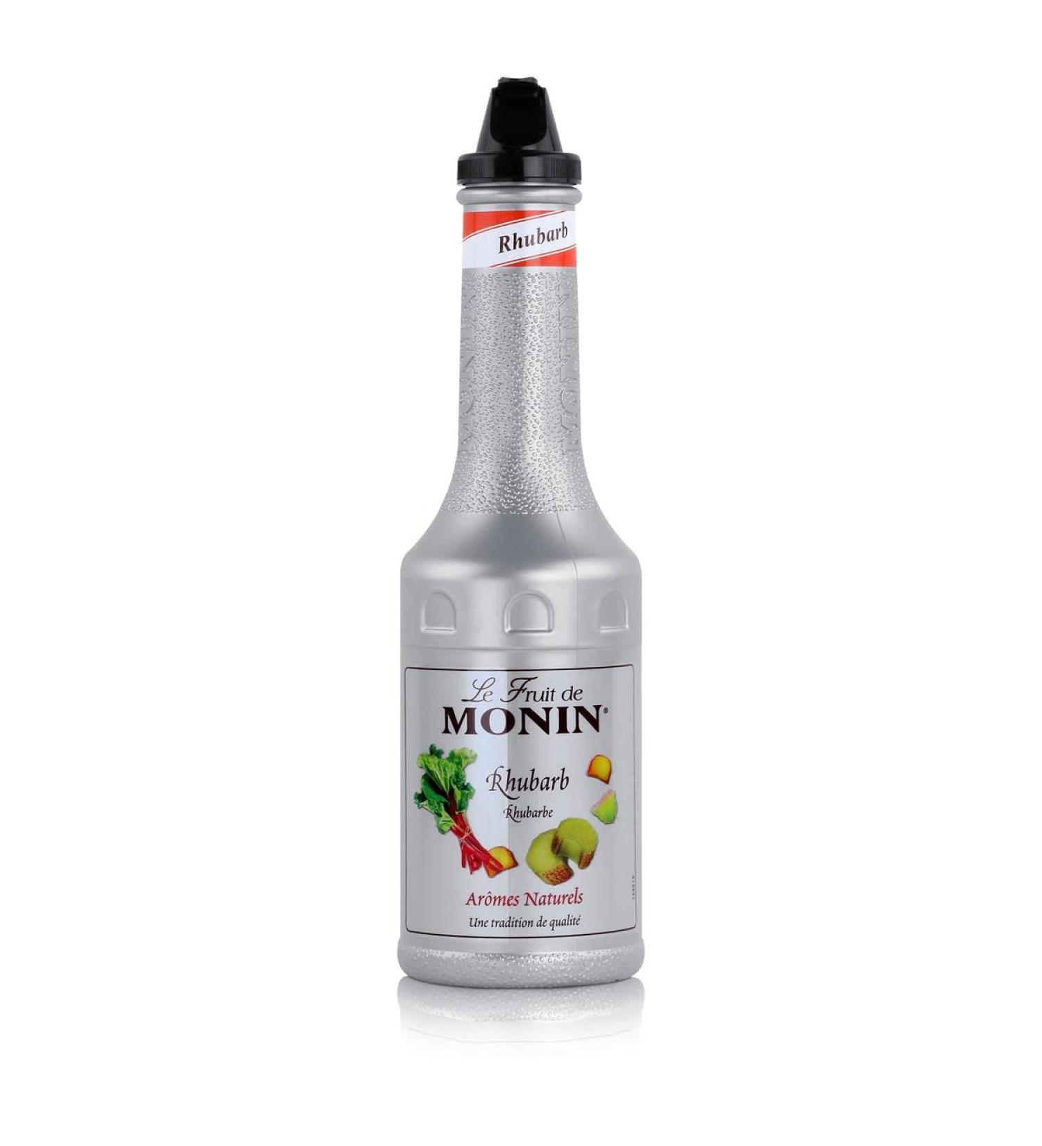 MONIN Le Fruit Rhubarb Fruit Preparation For Cocktail Culinary and Smoothie 1 L - Buy Online on GoSupps.com