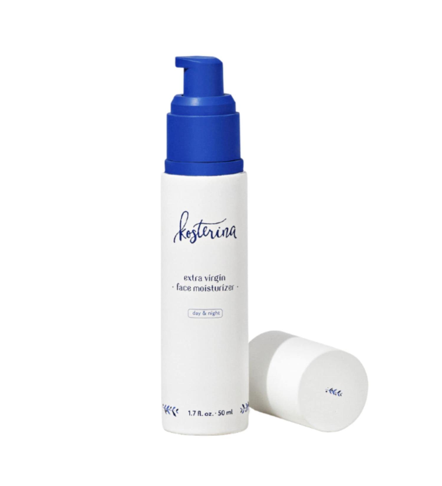 Kosterina Extra Virgin Daily Face Moisturizer | Hydrating & Soothing Natural Cream with Antioxidants Olive Oil & Squalene | 1.7 oz (50ml) - Shop Internationally - Buy Online on GoSupps.com