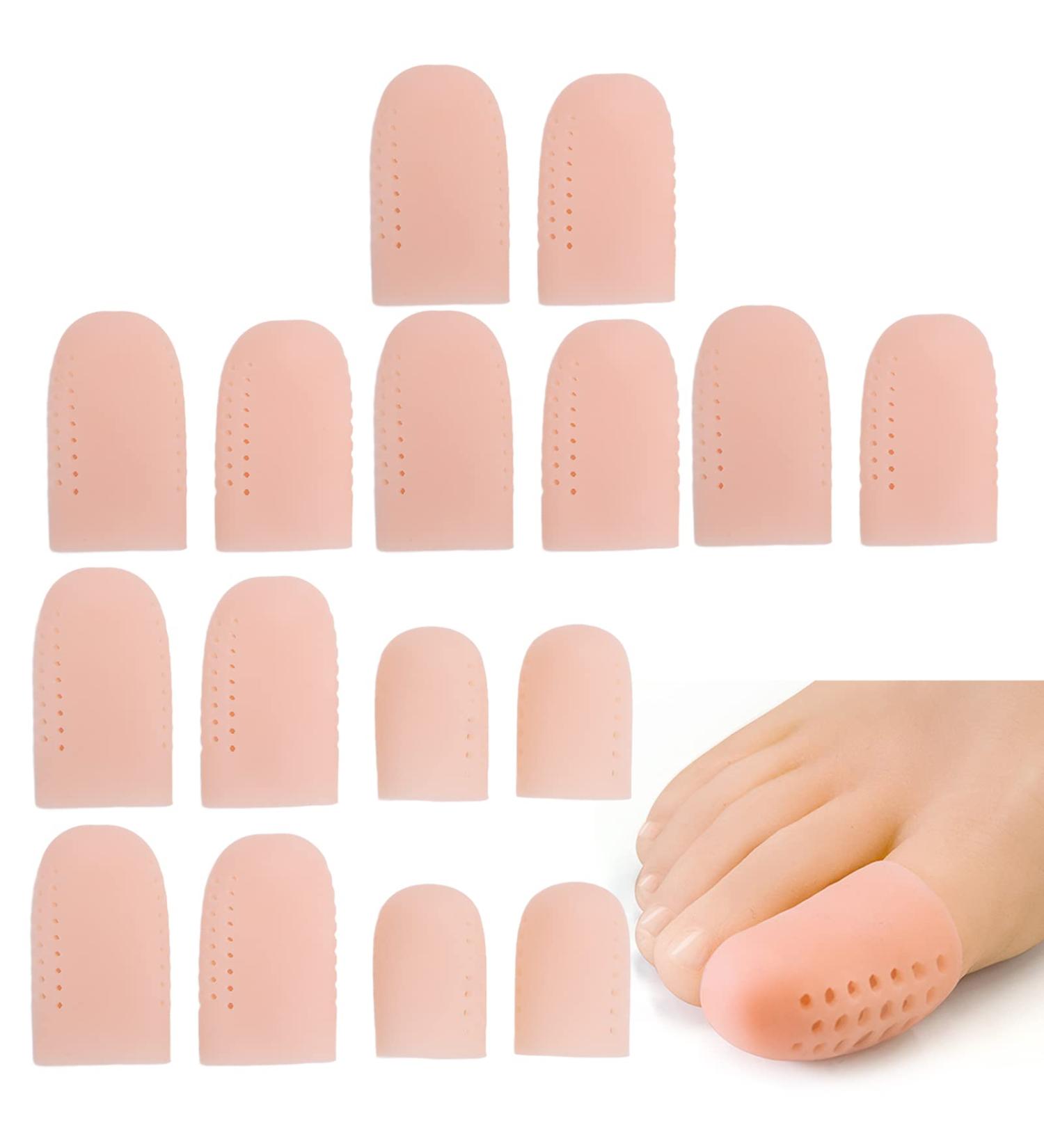 8 Pairs Gel Toe Caps for Big Toe - Toe Protectors for Blister, Corn, Callus, Ingrown Toenails - Buy Online on GoSupps.com