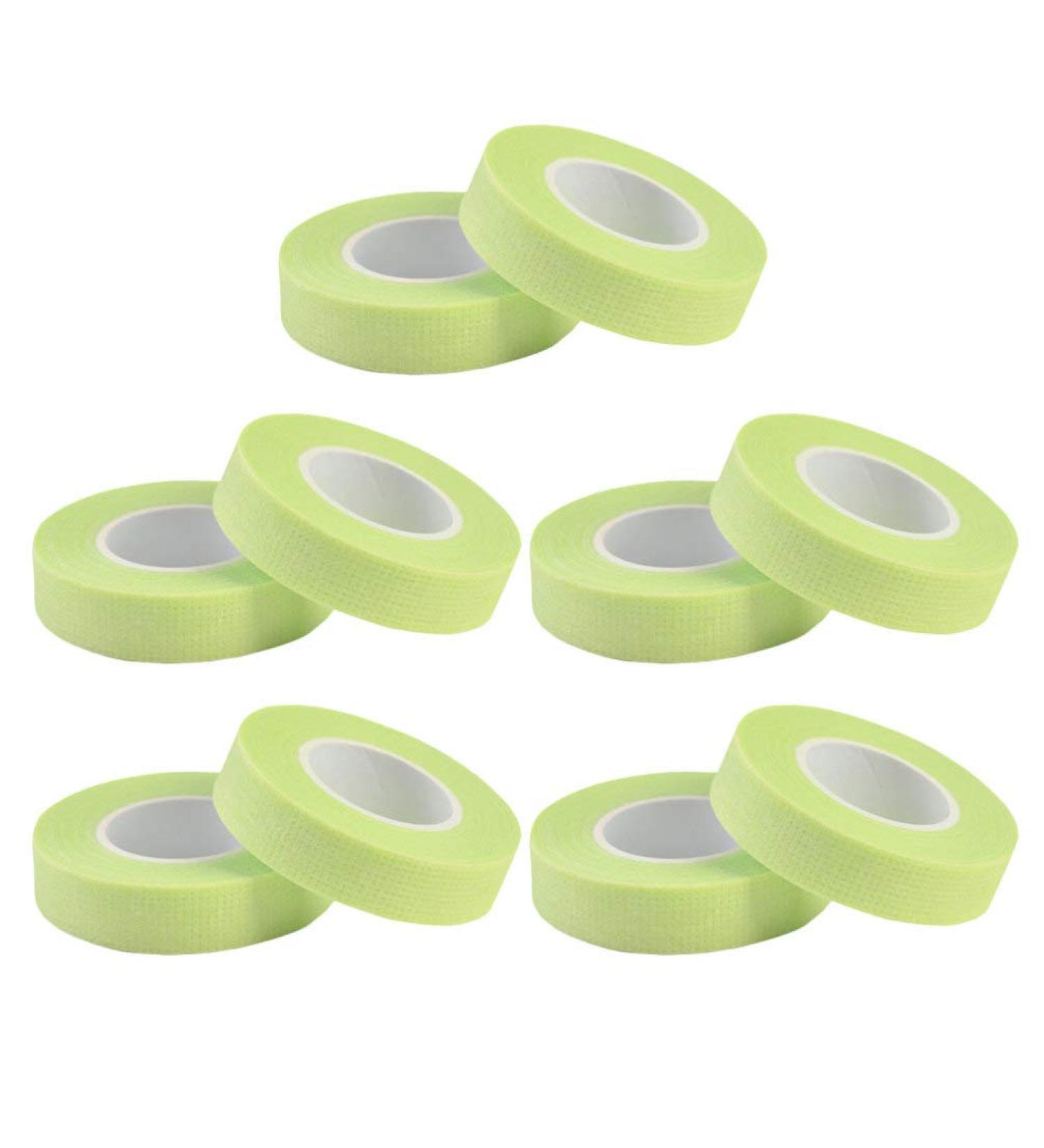 Beaupretty 10 Rolls Eyelash Tape - Breathable Micropore Tape for Eyelash Extensions | Non-Woven Adhesive - Green Color for Beauty Salons | International Shipping Available - Buy Online on GoSupps.com