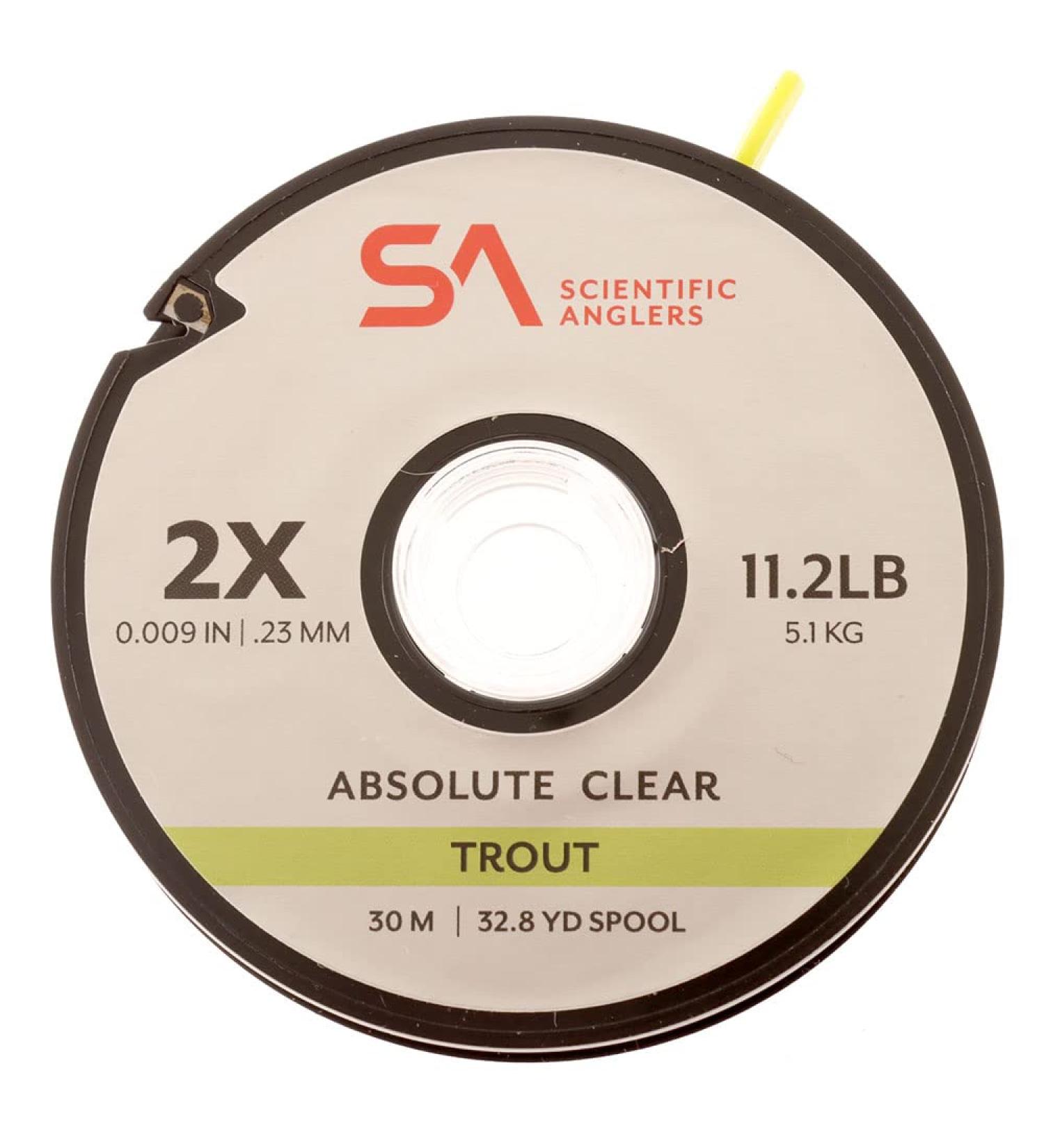Scientific Anglers Absolute Trout Tippet 30m Clear 7X - Premium Fly Fishing Line - Buy Online on GoSupps.com