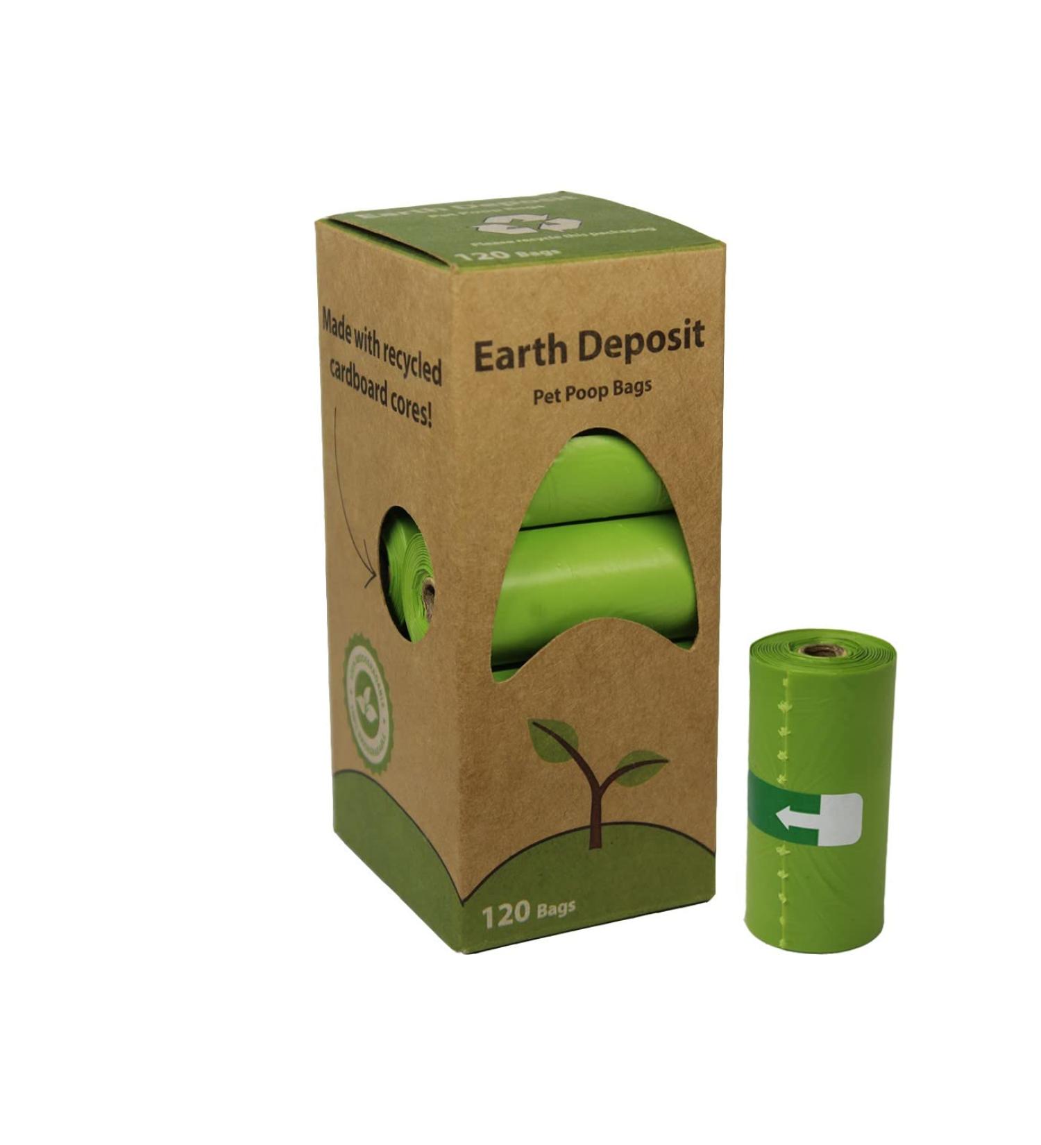 Biodegradable Dog Poo Bags - 120 Pet Poop bags - Unscented - Extra Thick - 100% Leakproof - 22x33cm - Buy Online on GoSupps.com