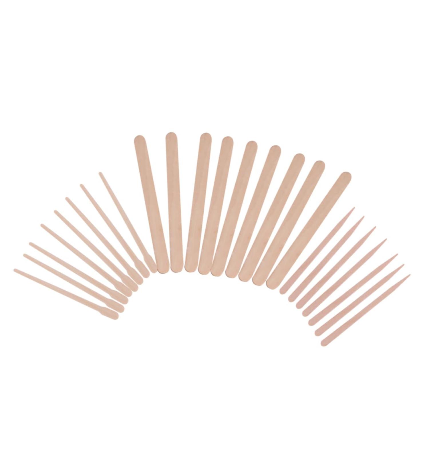 Doitool 600-Piece Hair Removal Set - Wooden Sticks Wax Applicators & Make-Up Spatulas for Easy Waxing - Bulk Bamboo Kits for Smooth Skin - Buy Online on GoSupps.com